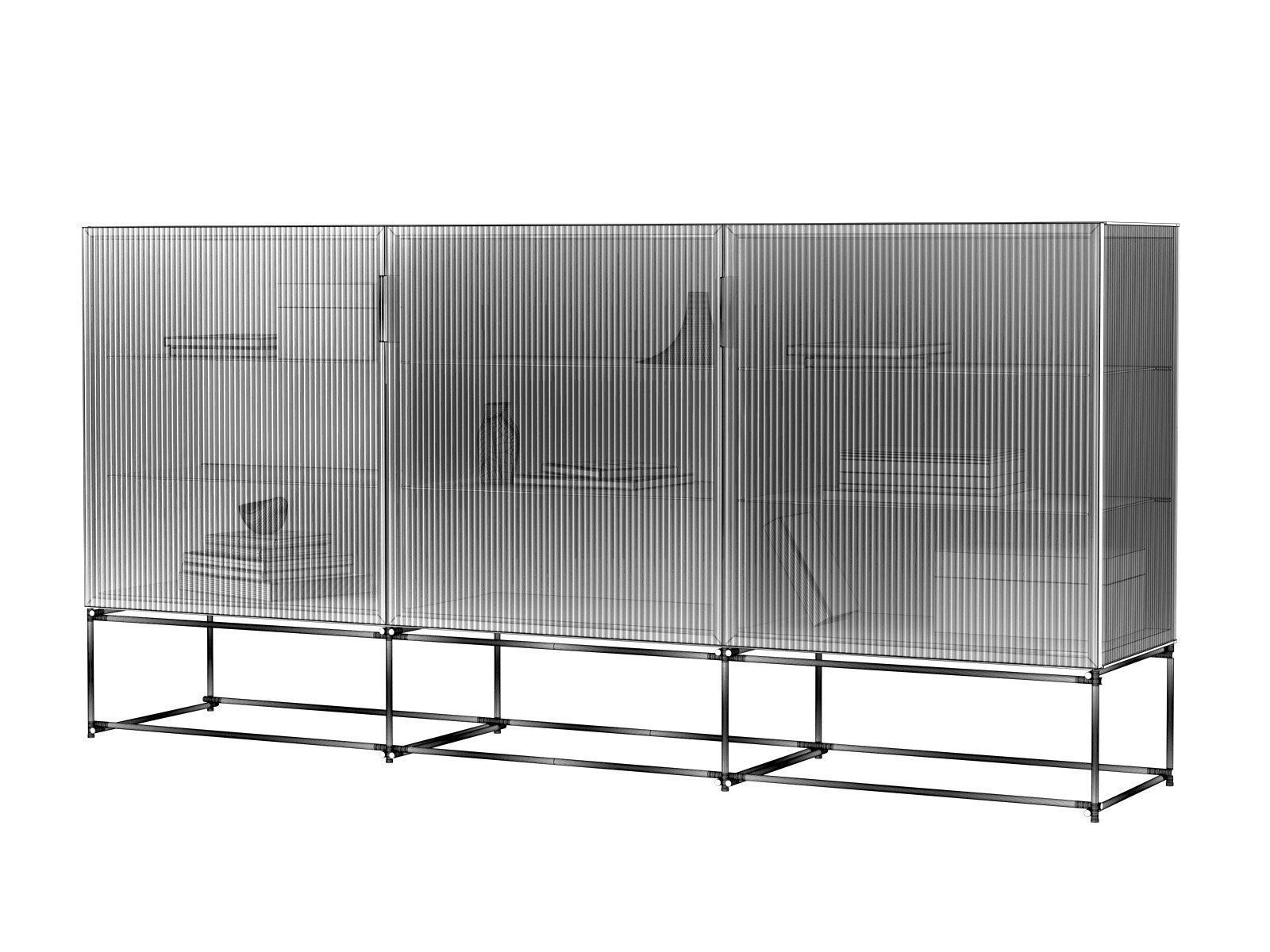Canaletto 3 door Sideboard K6 3D model_3