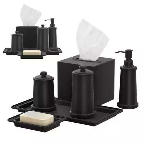 Apothecary Metal Bath Accessories Bronze