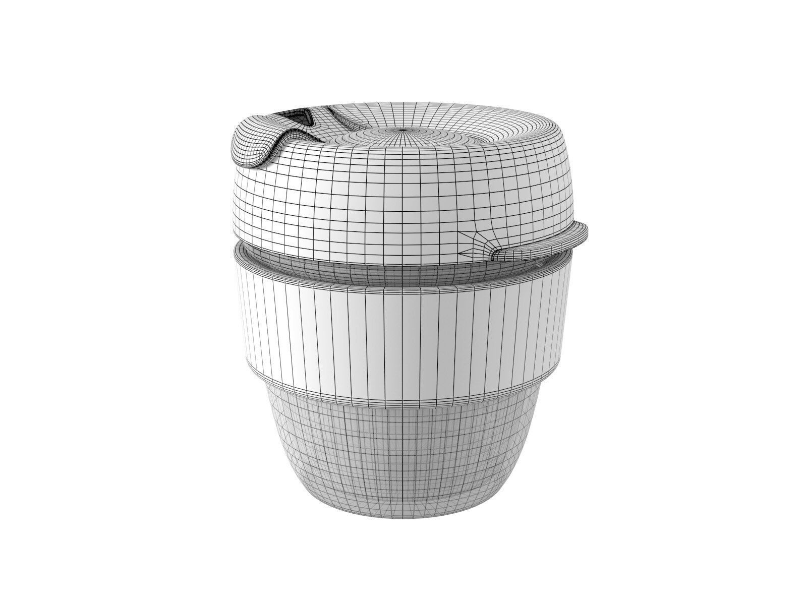 Coffee Cups with Cork Band 3D model_8