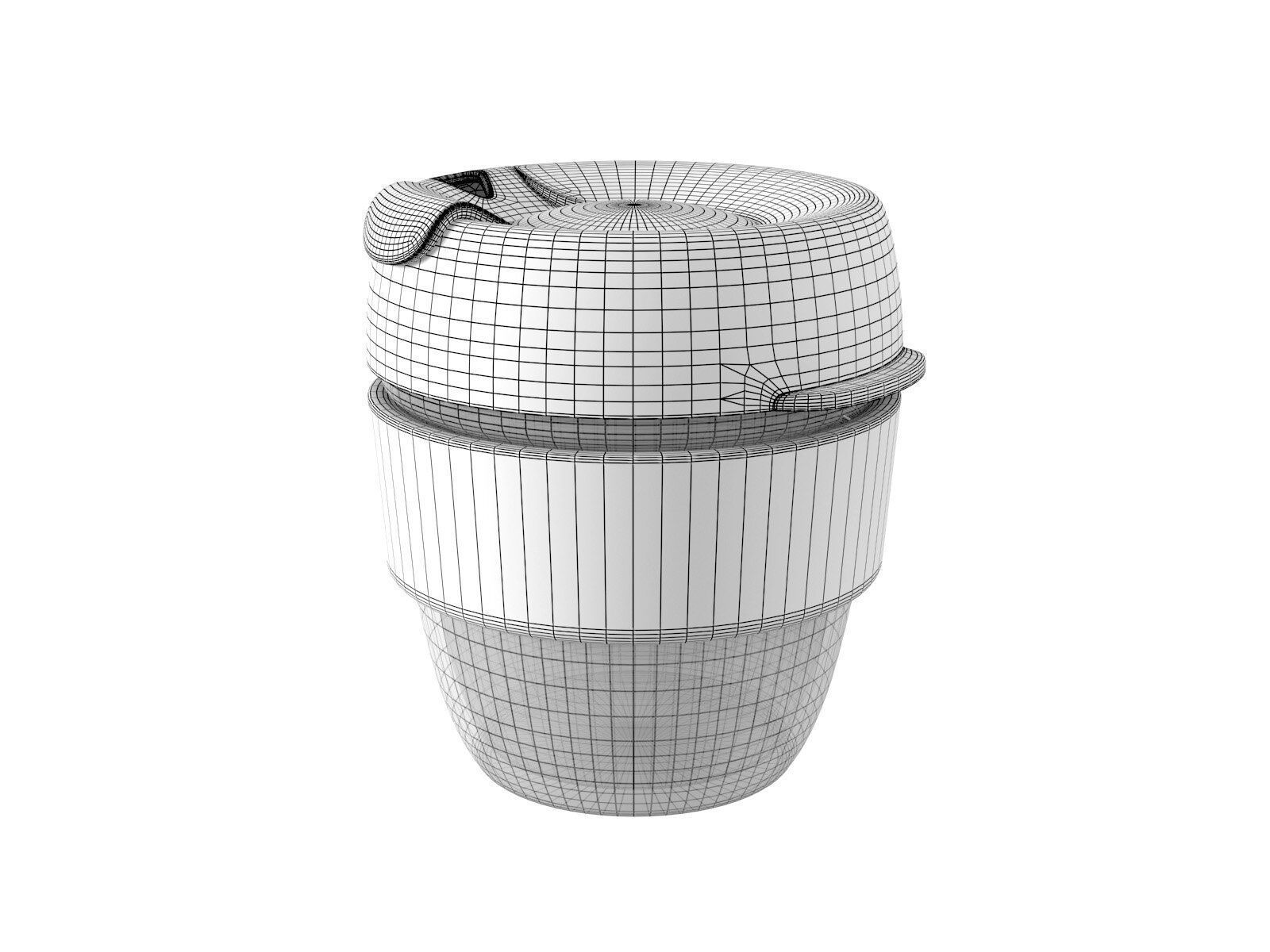 Coffee Cups with Cork Band 3D model_9