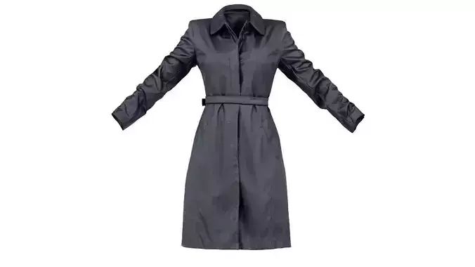 Leather Stitch Trench