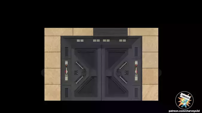 Star Wars Theed Hangar Door Diorama for action figures