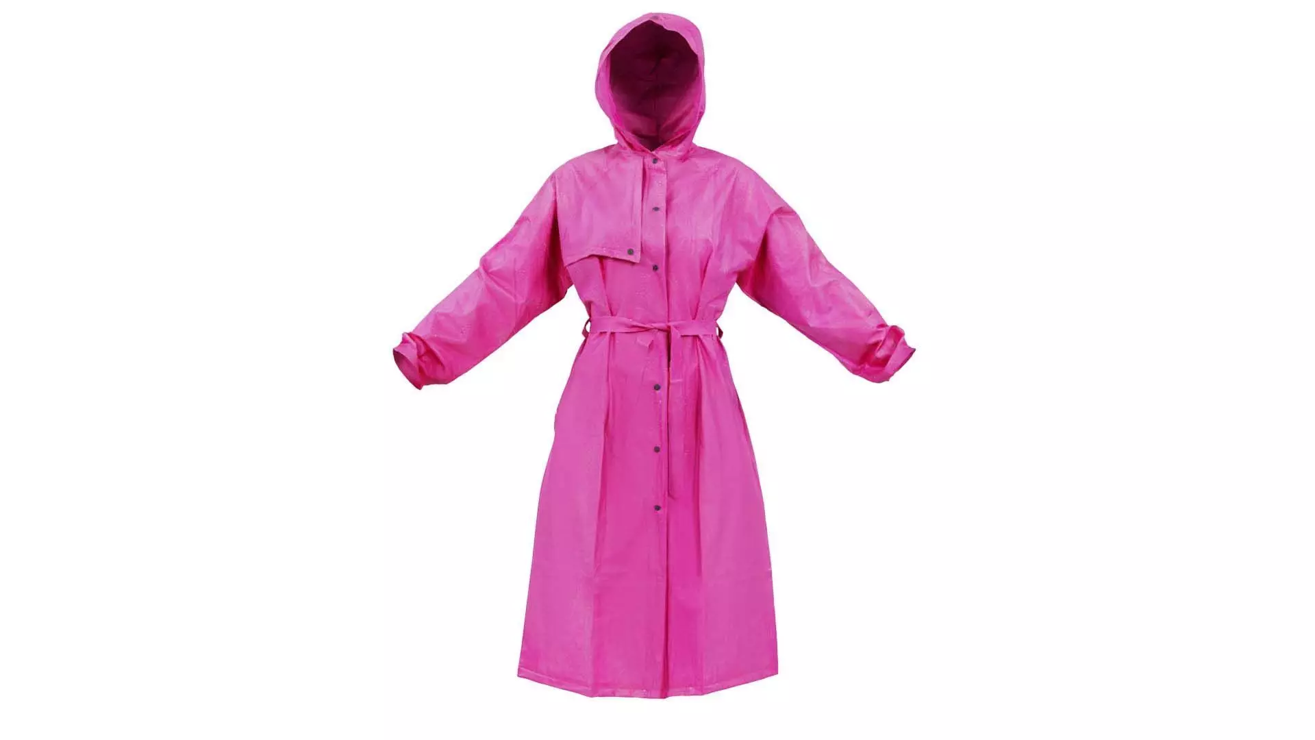 Pink Vinyl Raincoat Closed Low-poly 3D model