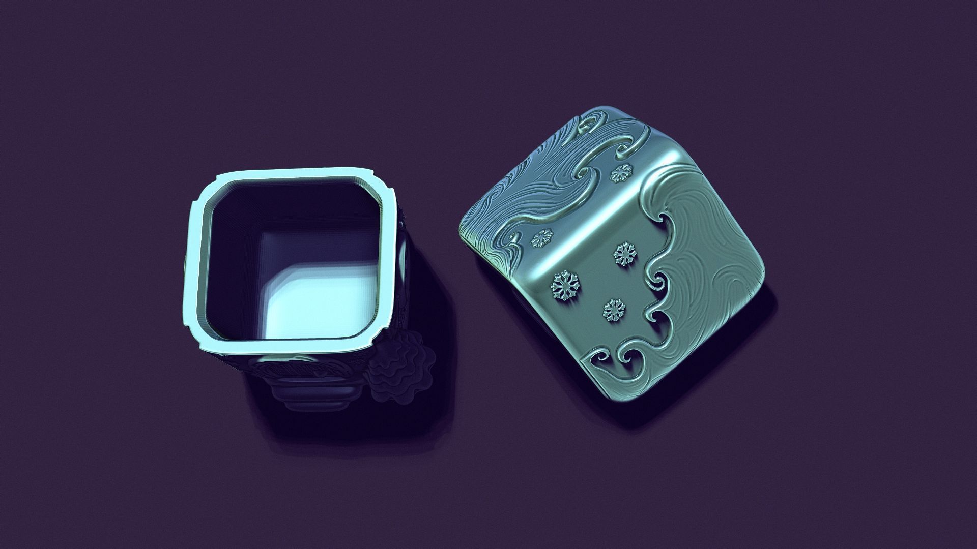 gingerbread house is a casket for casting gypsum 3D print model_10