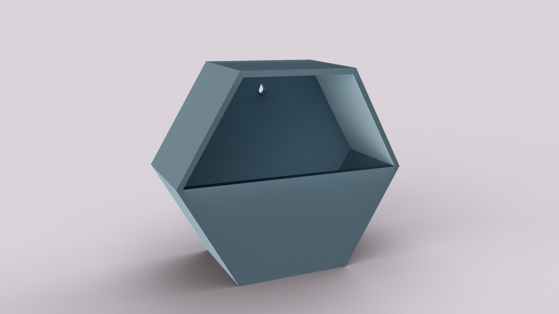 Hexagonal Wall Mount Planter 3D print model_2