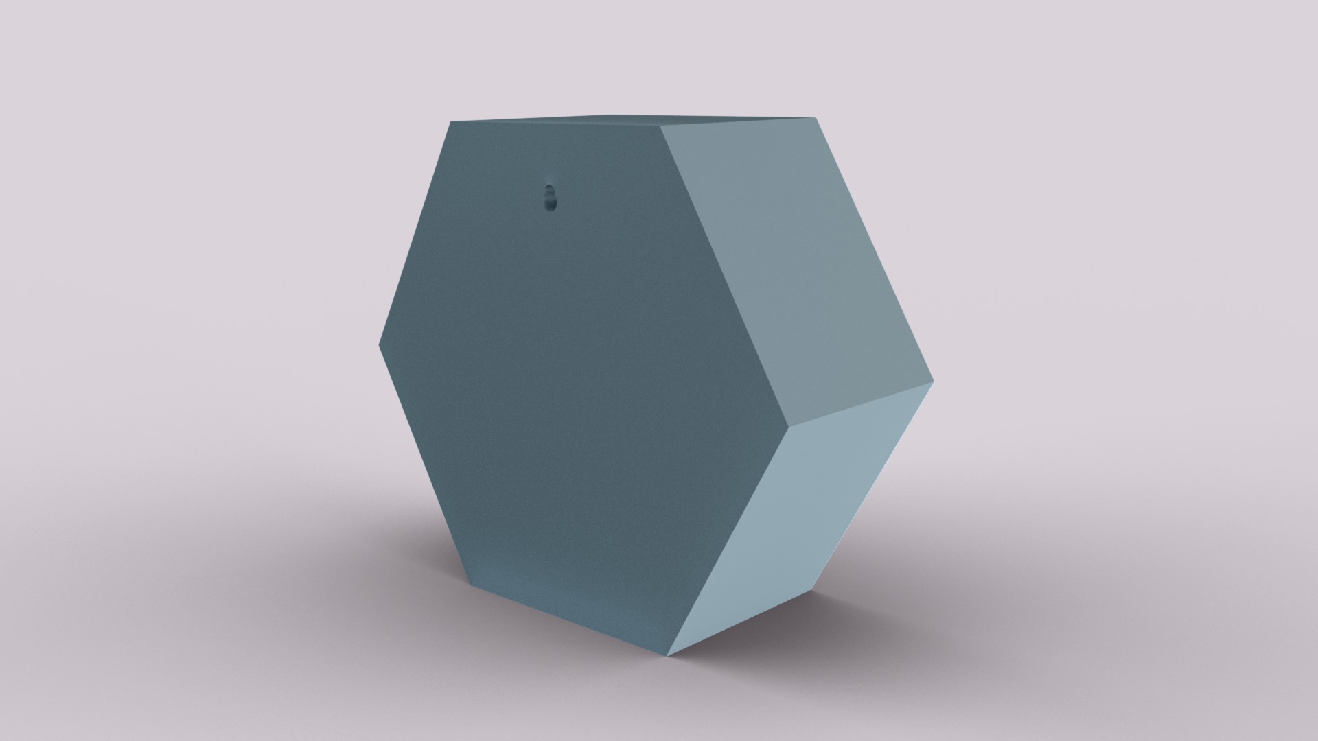 Hexagonal Wall Mount Planter 3D print model_4