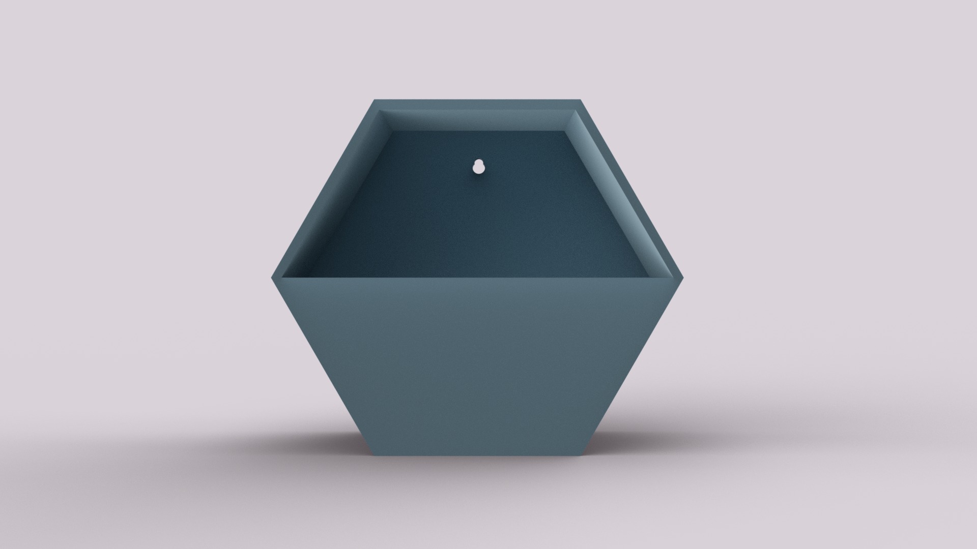 Hexagonal Wall Mount Planter 3D print model_1
