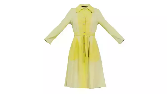 Yellow Transparant Vinyl Raincoat Closed