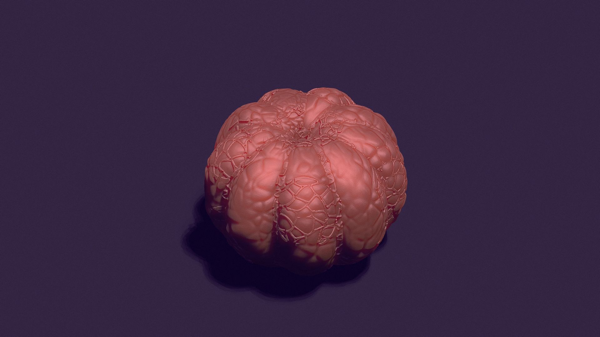 peeled tangerine for candle casting 3D print model_6