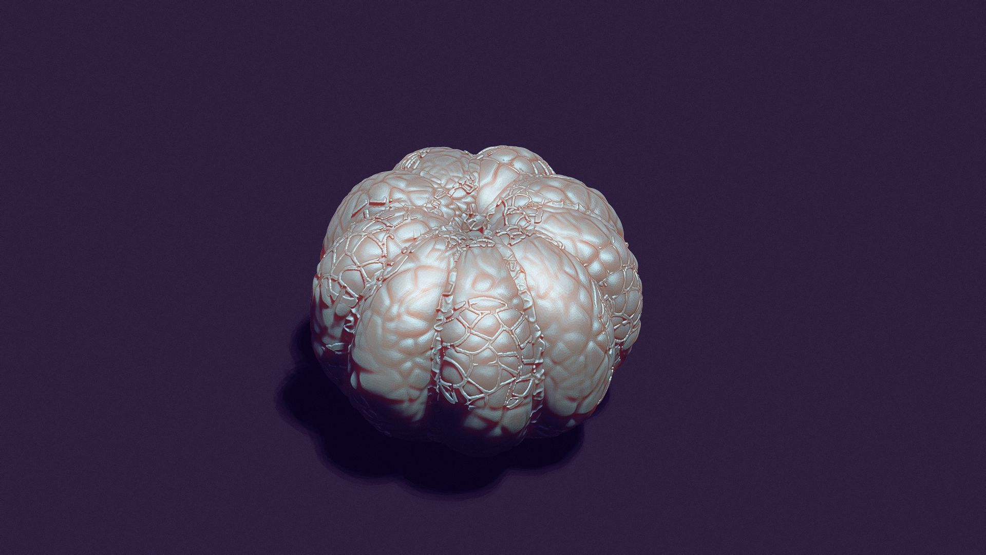 peeled tangerine for candle casting 3D print model_5