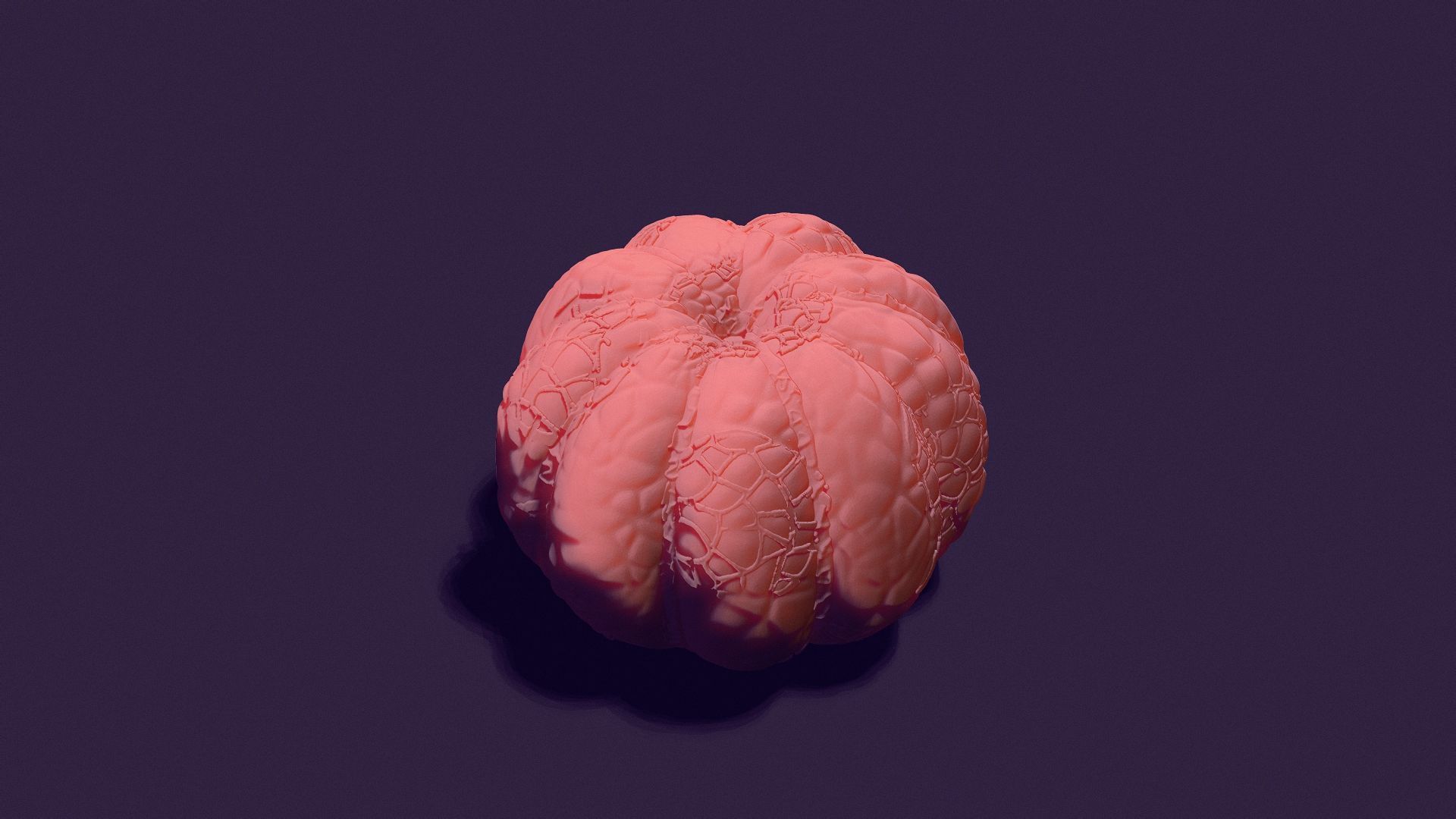 peeled tangerine for candle casting 3D print model_4