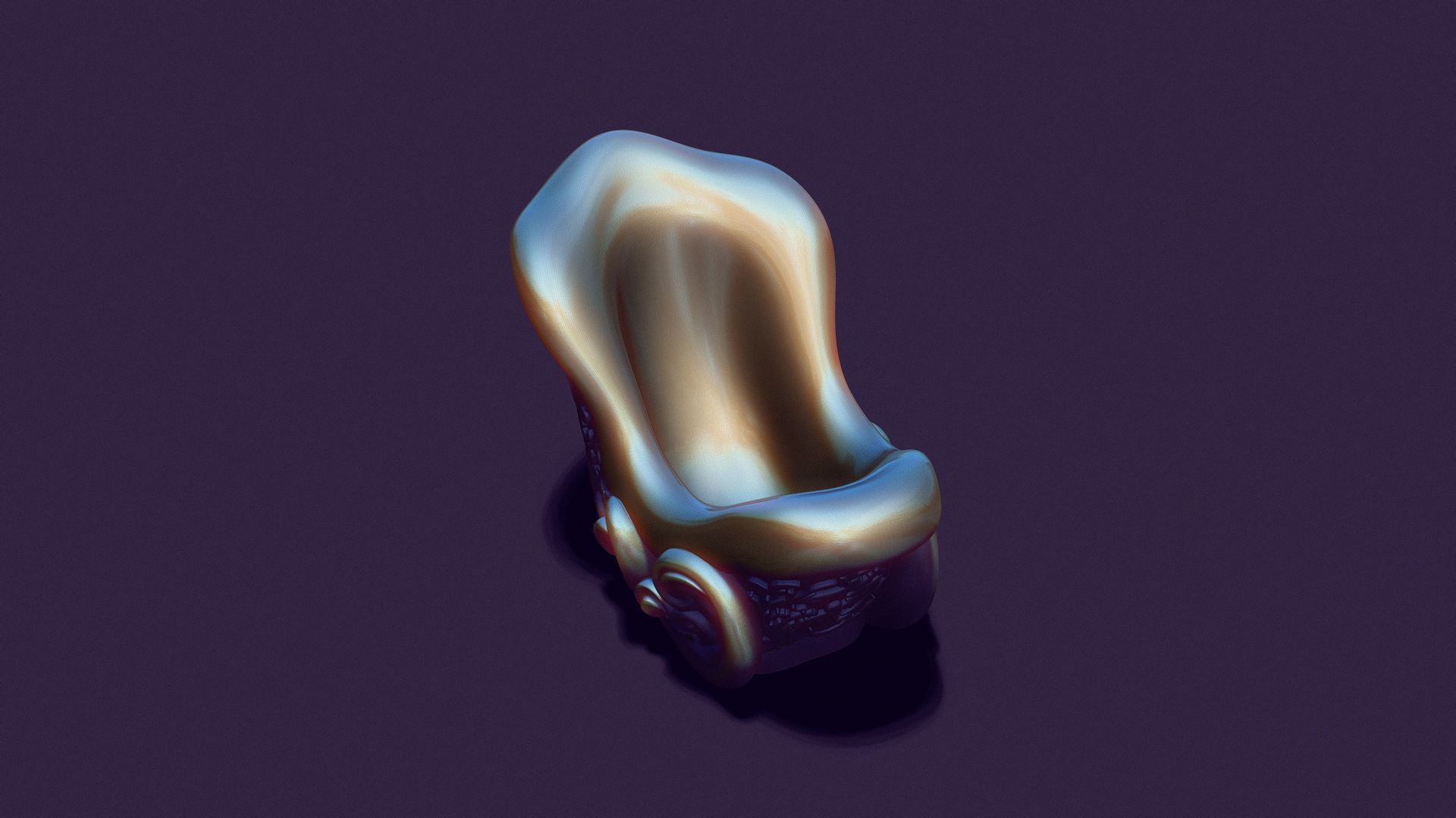 Santa Claus sleigh 3D print model_3