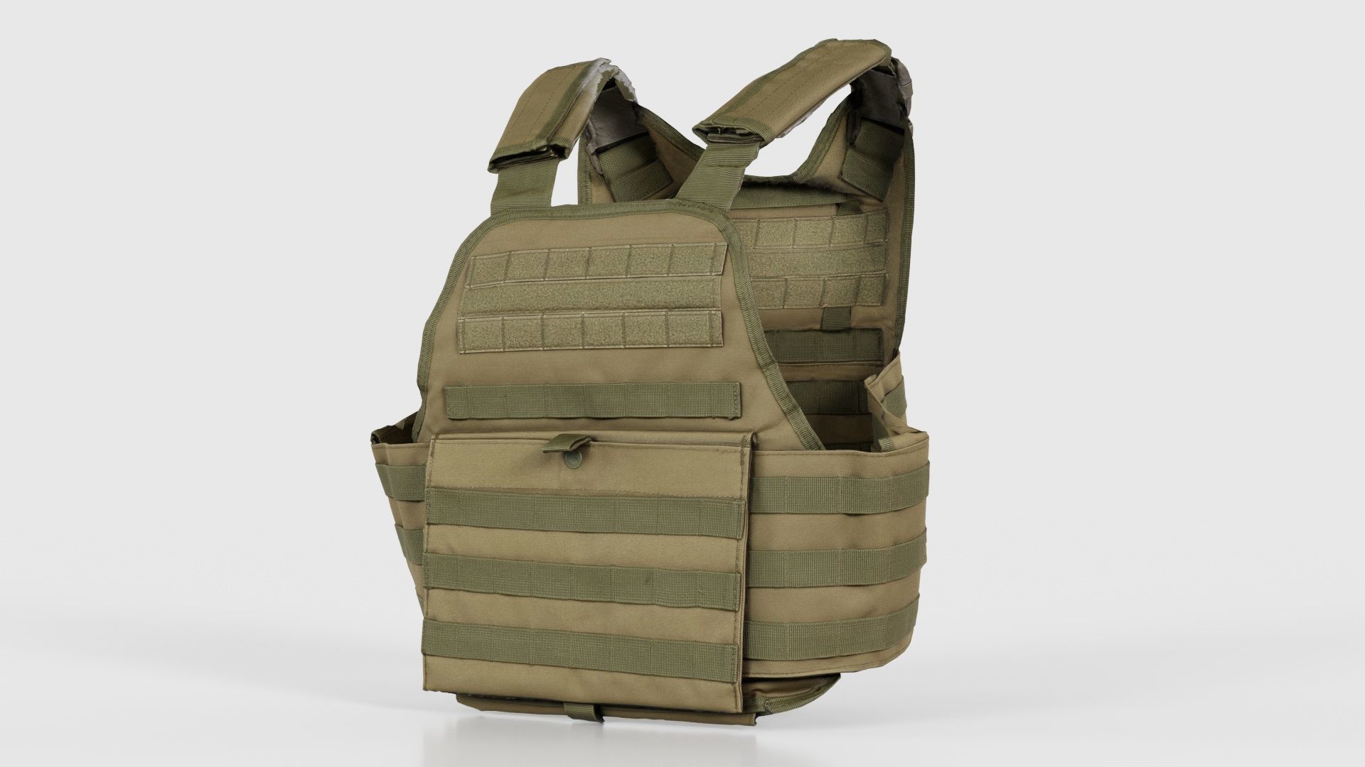 Bulletproof Army Vest Low-poly 3D model_26