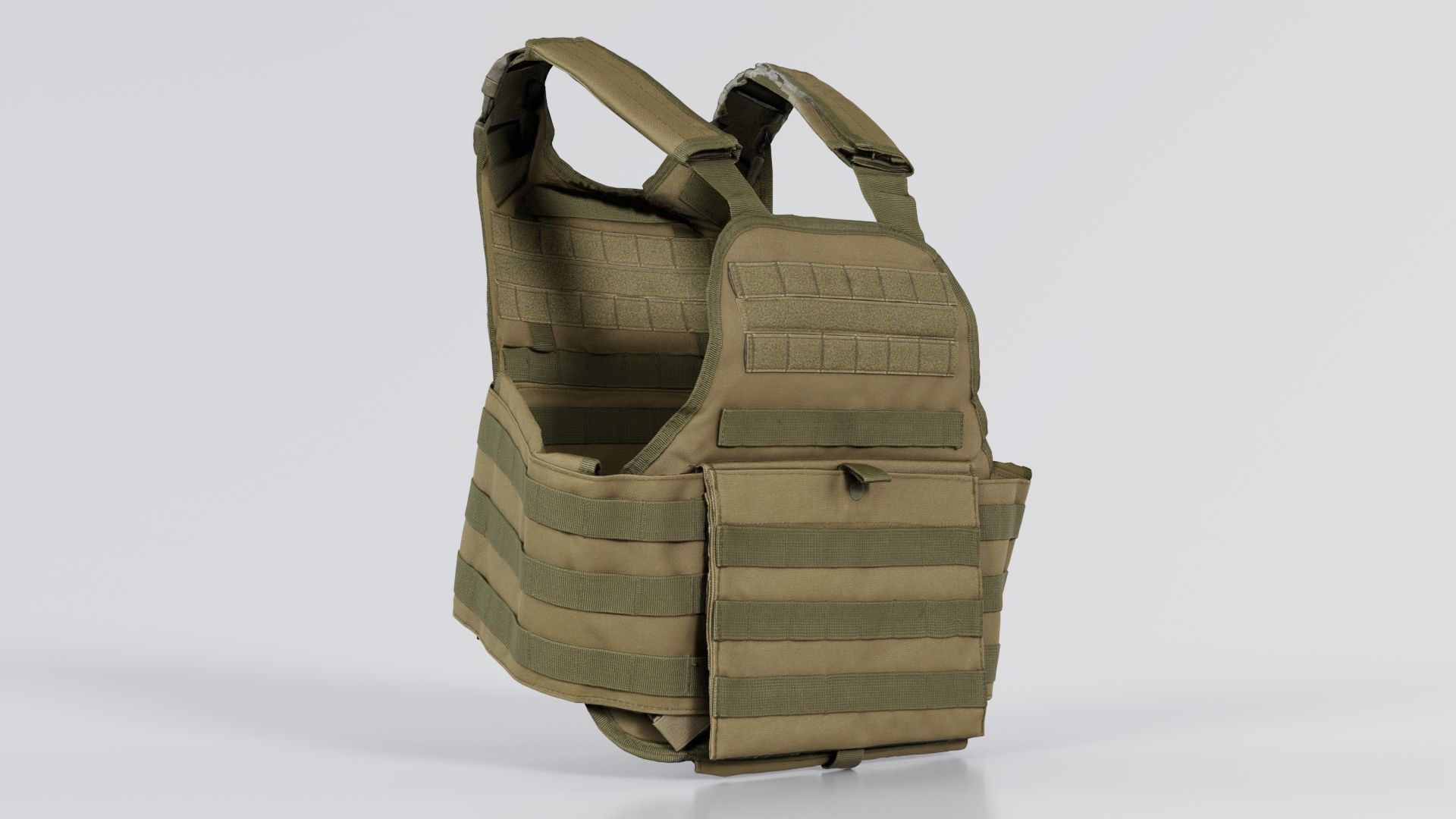 Bulletproof Army Vest Low-poly 3D model_5