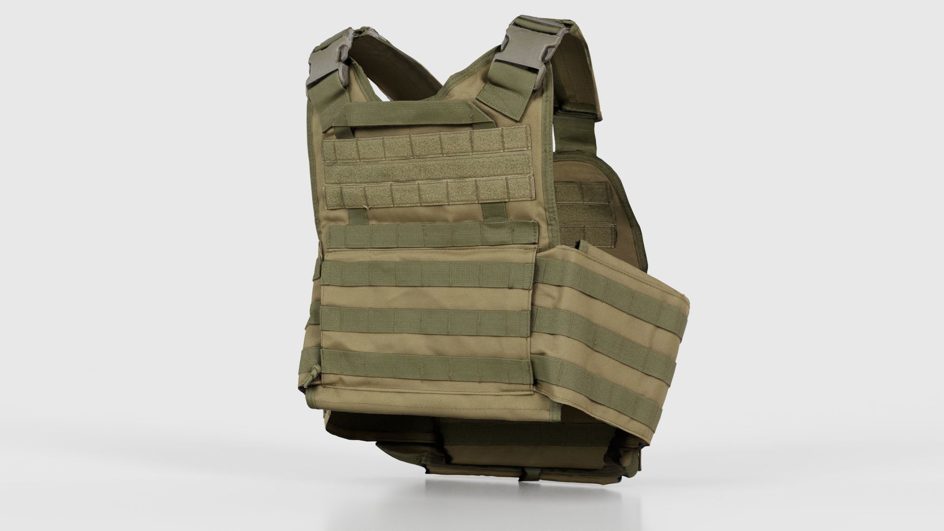 Bulletproof Army Vest Low-poly 3D model_20