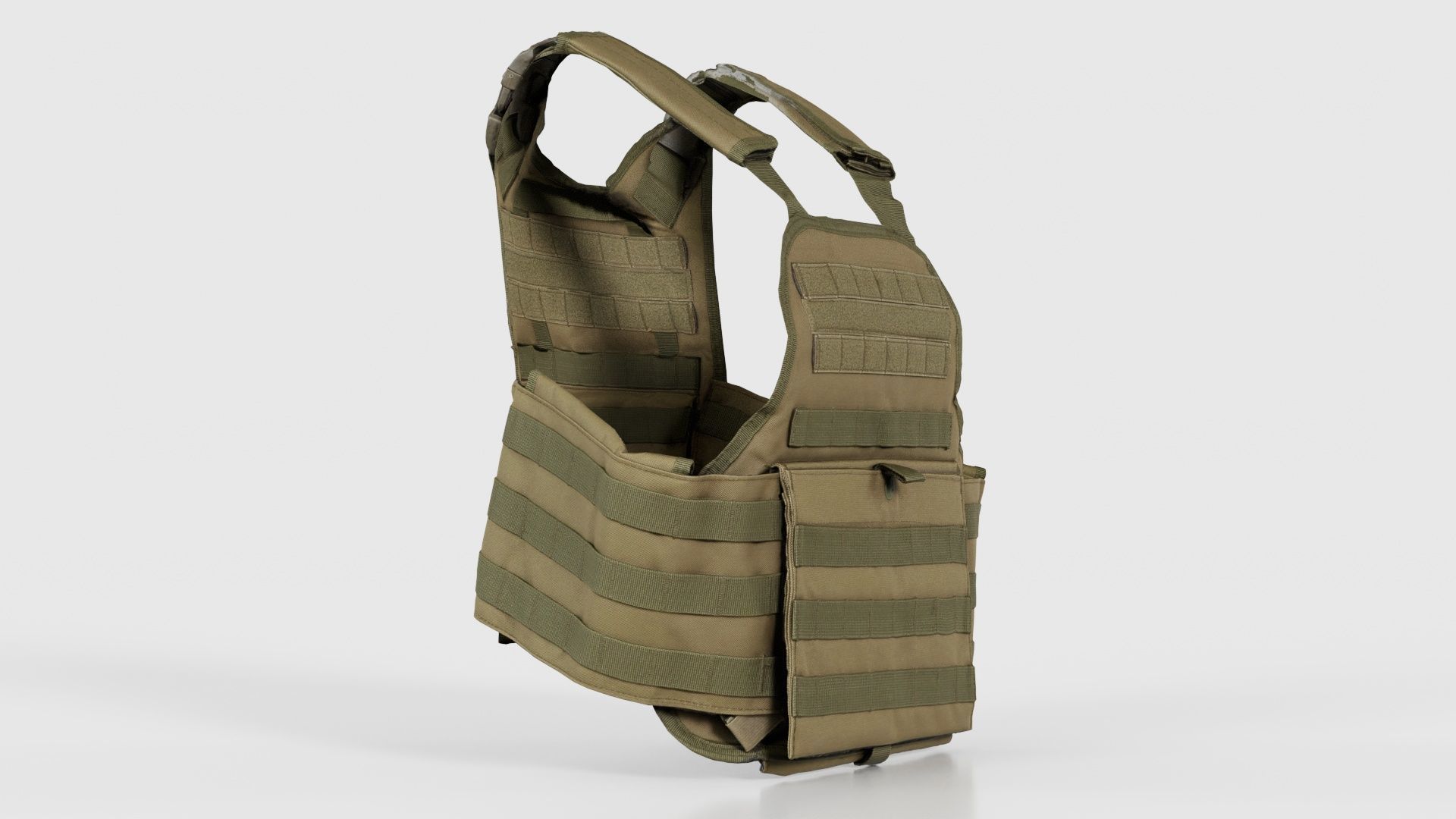 Bulletproof Army Vest Low-poly 3D model_17