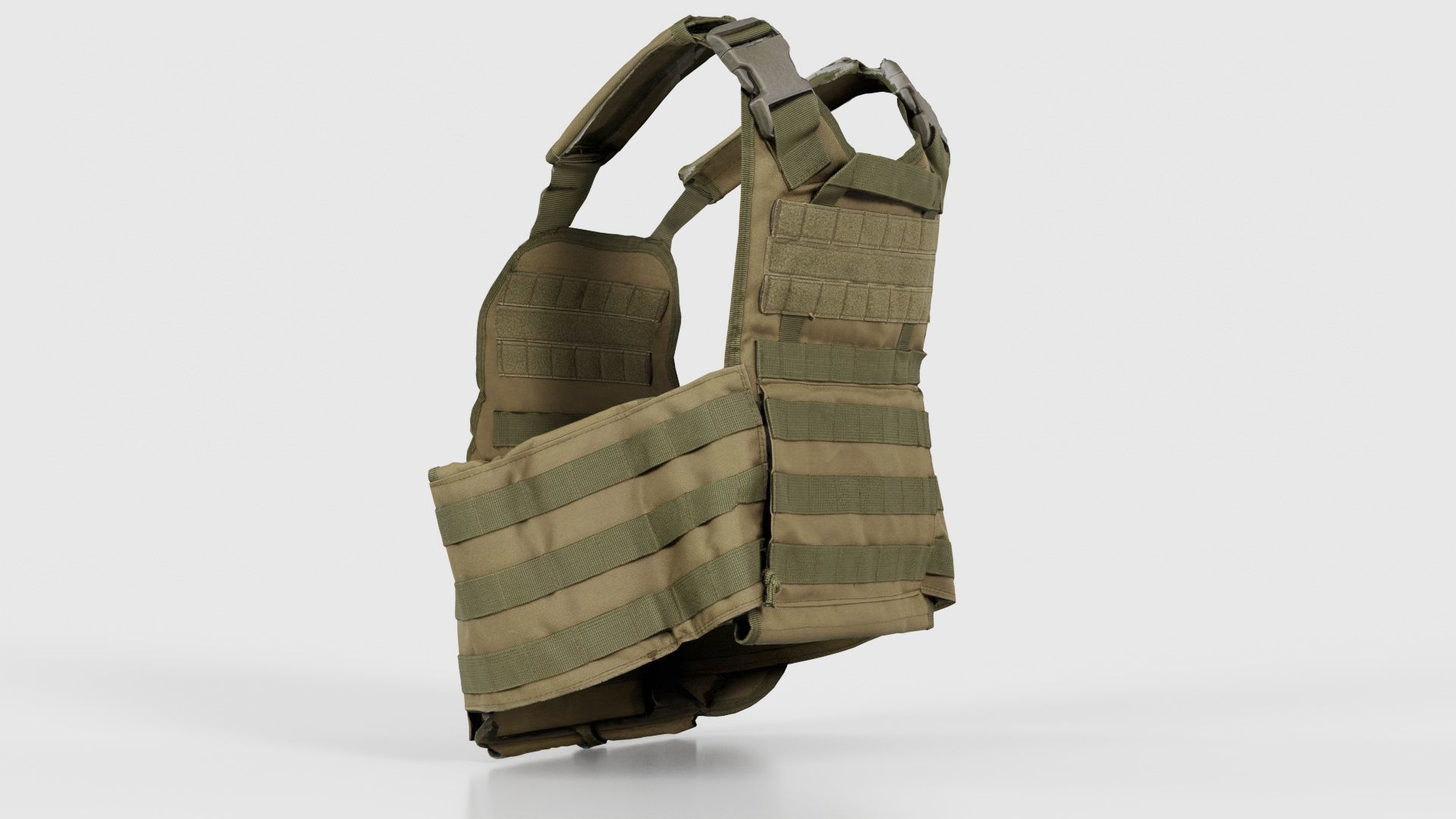 Bulletproof Army Vest Low-poly 3D model_23