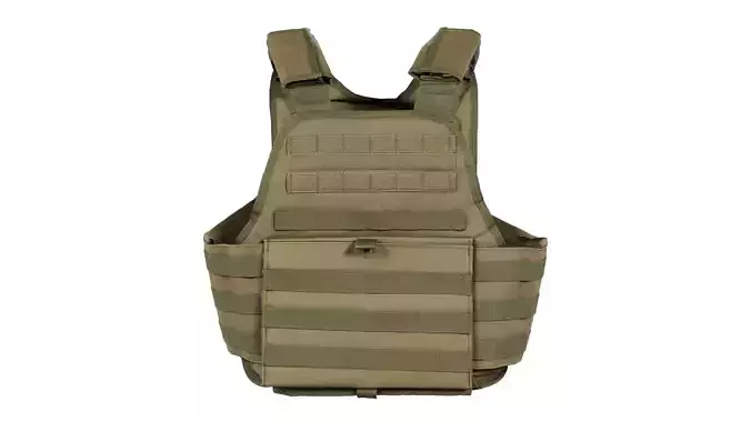 Bulletproof Army Vest Low-poly 3D model