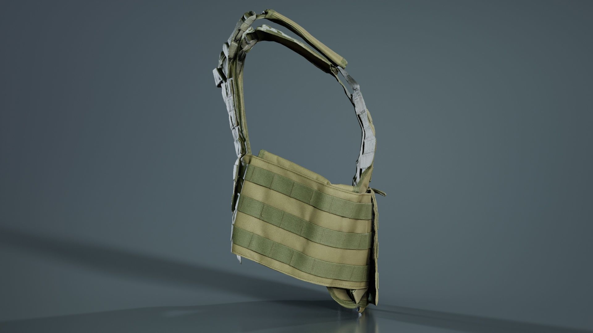 Bulletproof Army Vest Low-poly 3D model_6