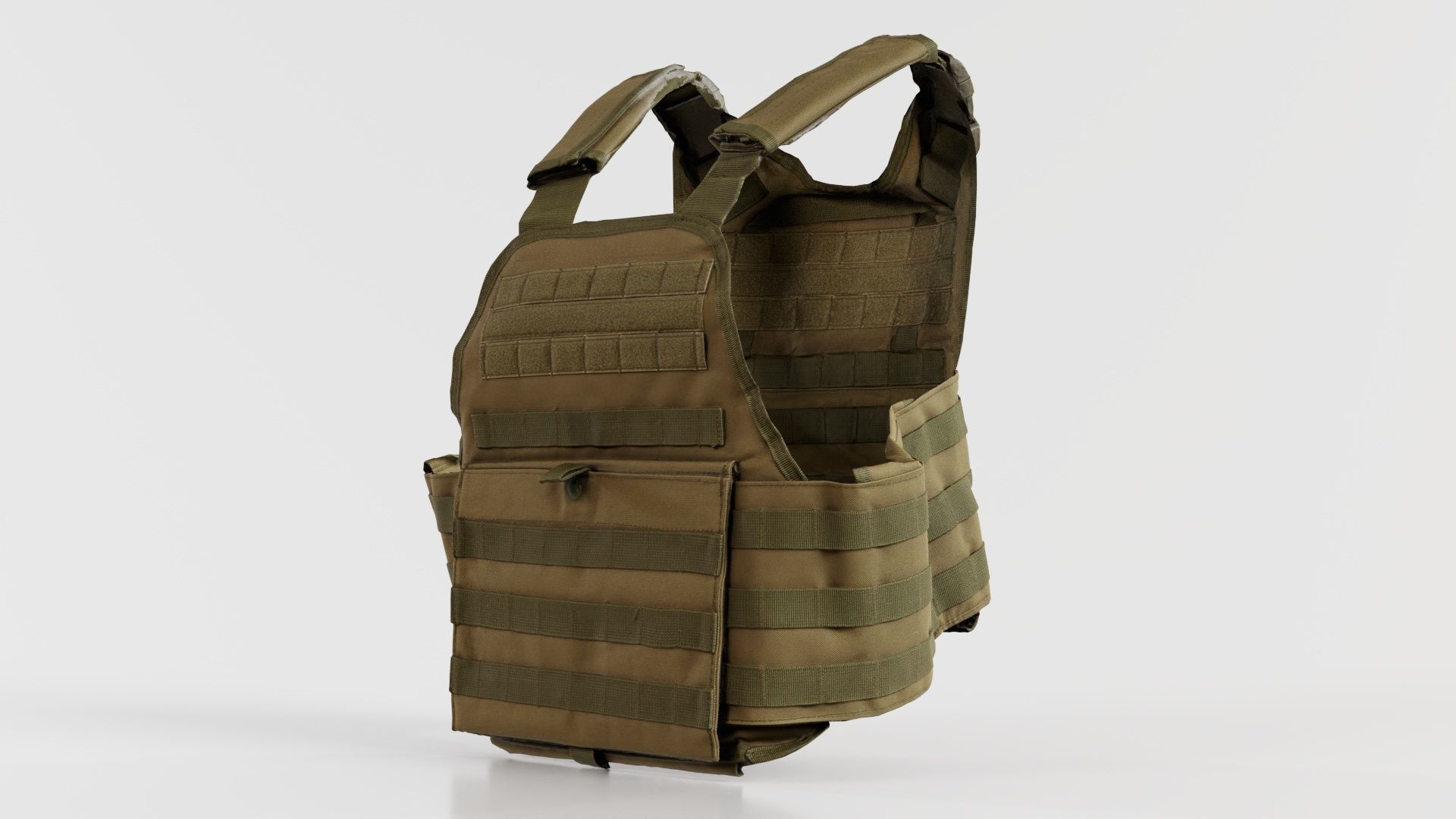 Bulletproof Army Vest Low-poly 3D model_7