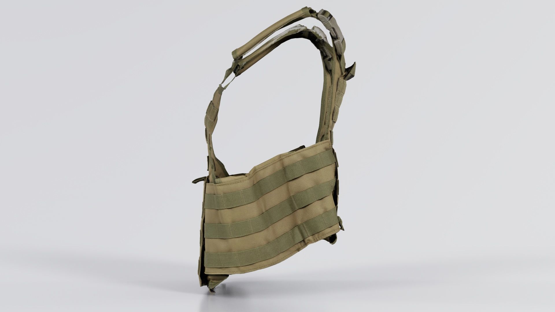 Bulletproof Army Vest Low-poly 3D model_2