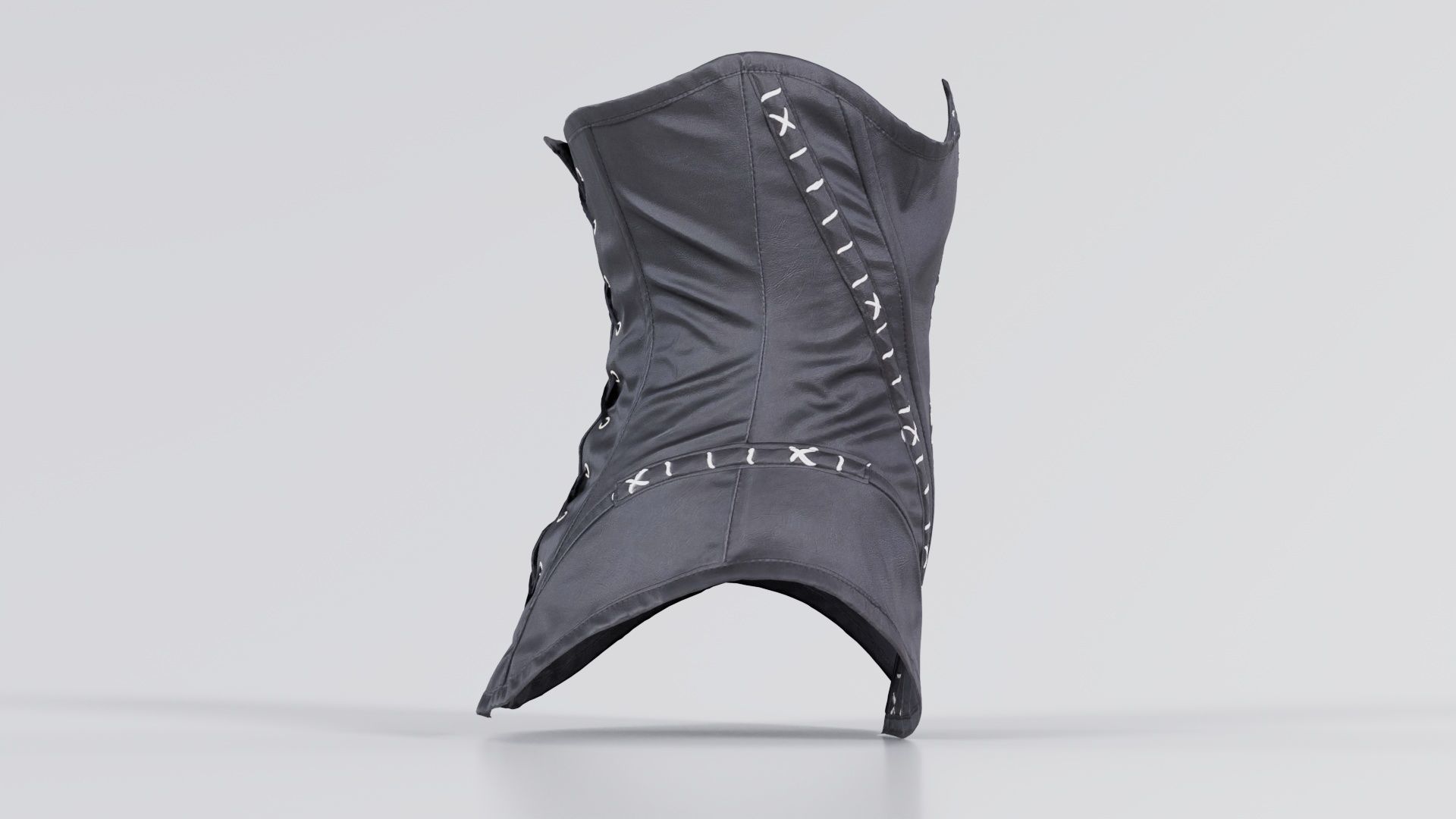 Catwoman Corset Low-poly 3D model_2