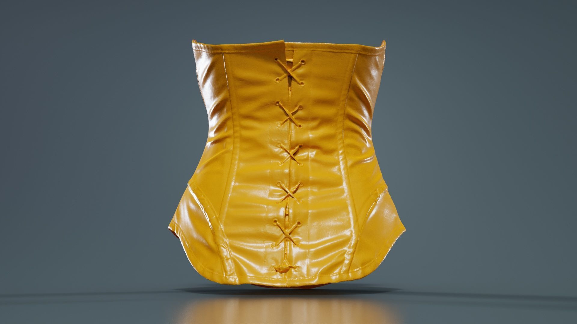 Catwoman Corset Low-poly 3D model_13