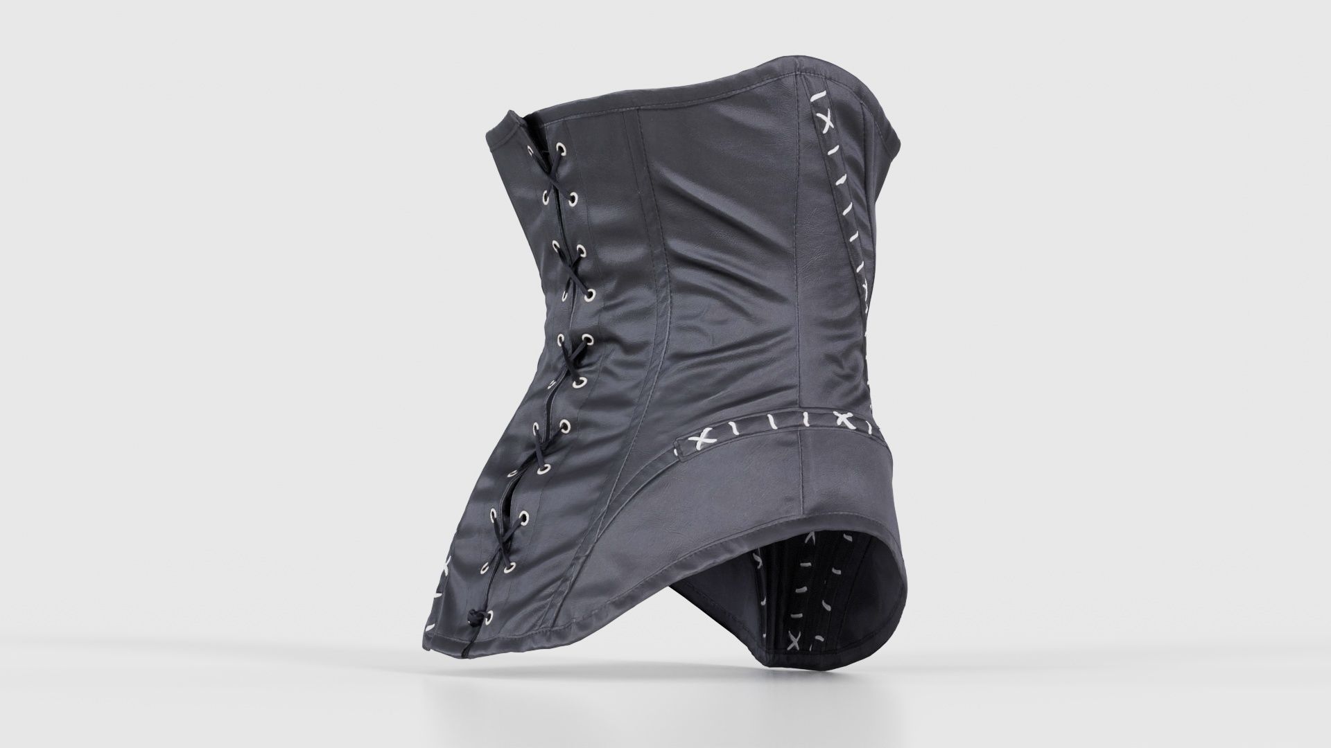 Catwoman Corset Low-poly 3D model_19