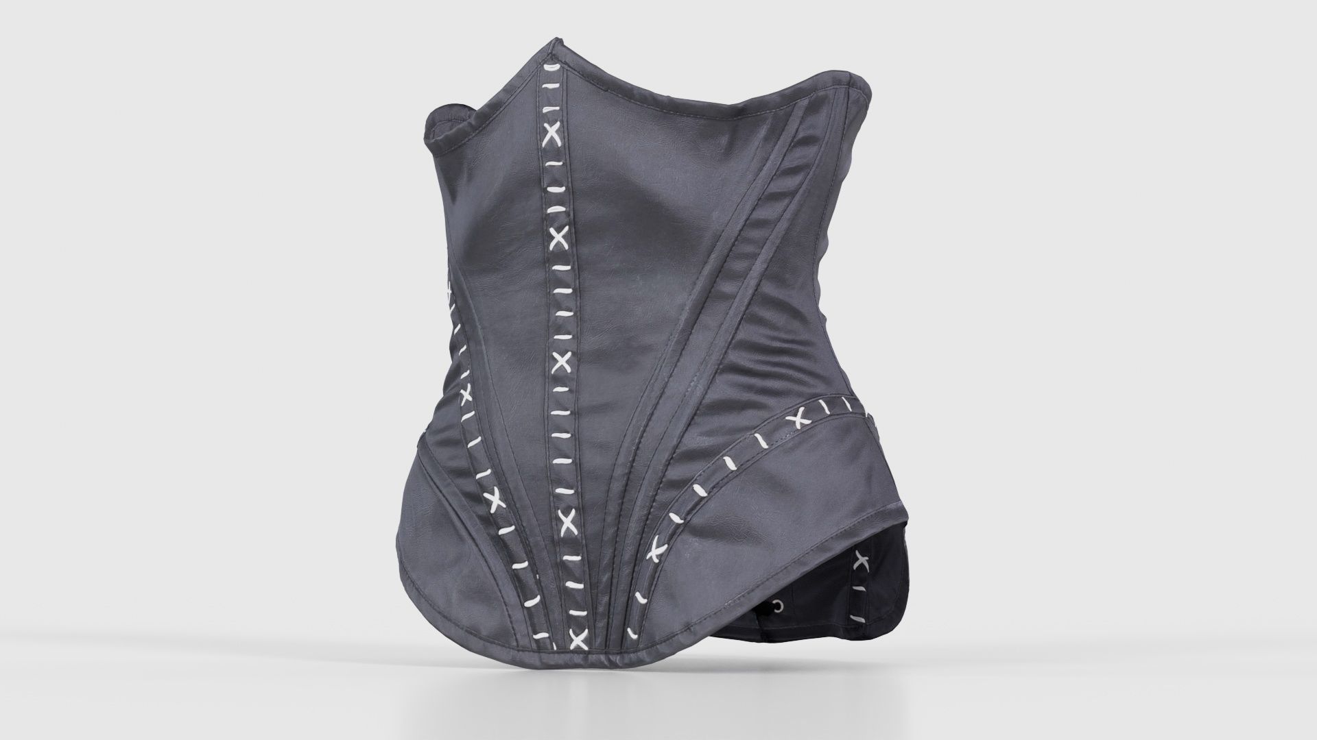 Catwoman Corset Low-poly 3D model_26