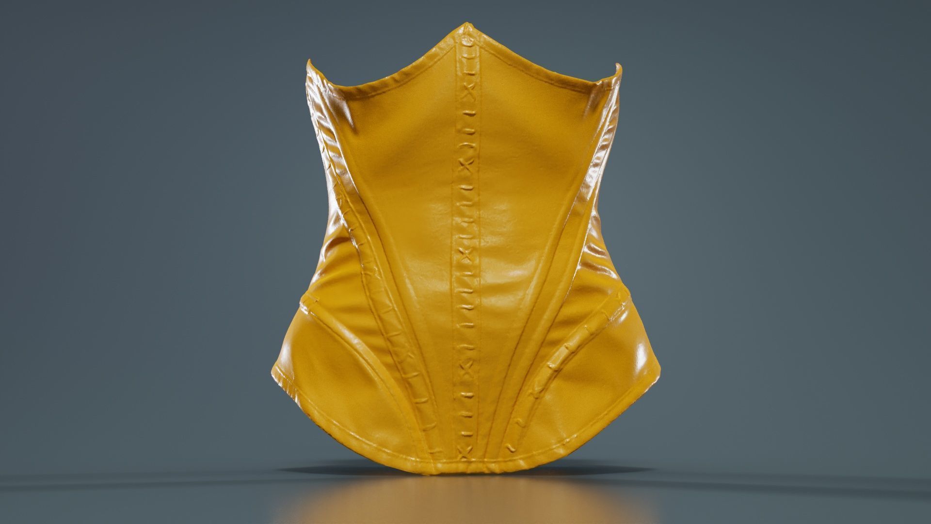 Catwoman Corset Low-poly 3D model_12