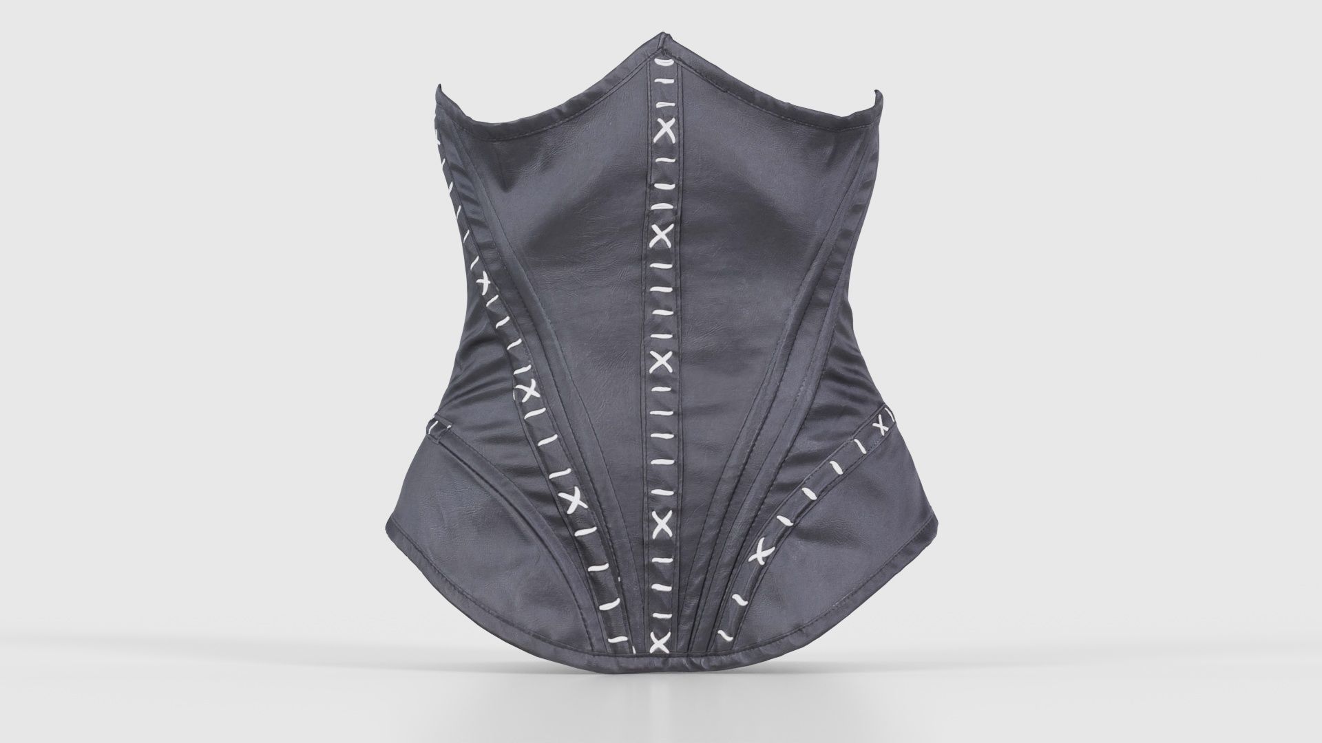 Catwoman Corset Low-poly 3D model_15