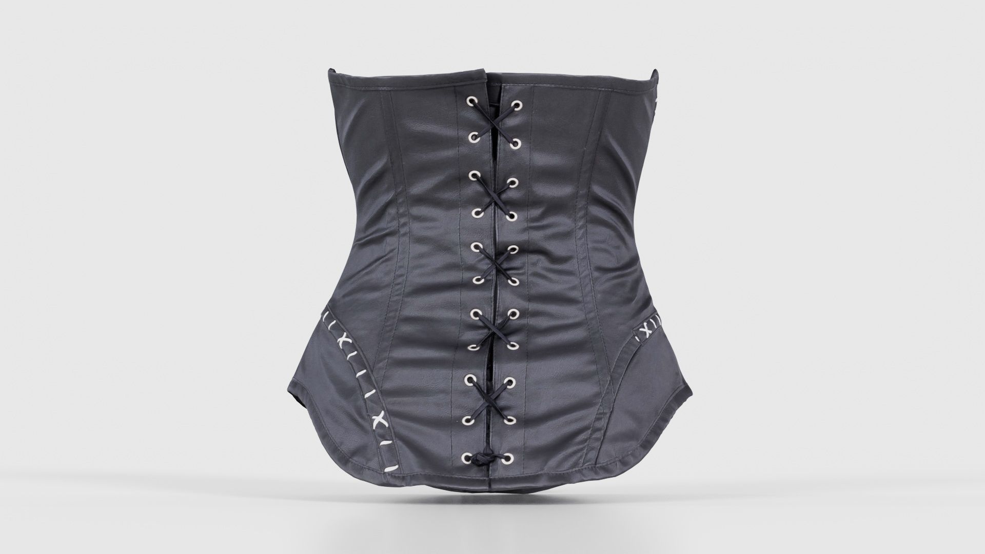 Catwoman Corset Low-poly 3D model_21