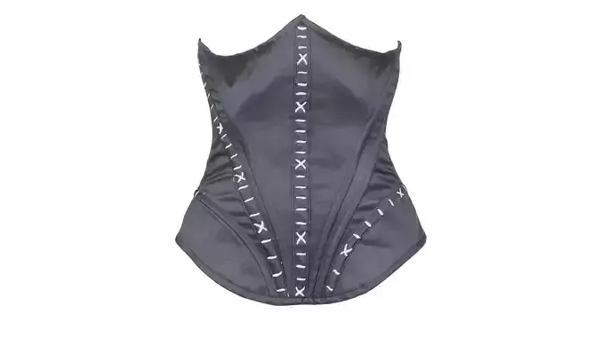 Catwoman Corset Low-poly 3D model