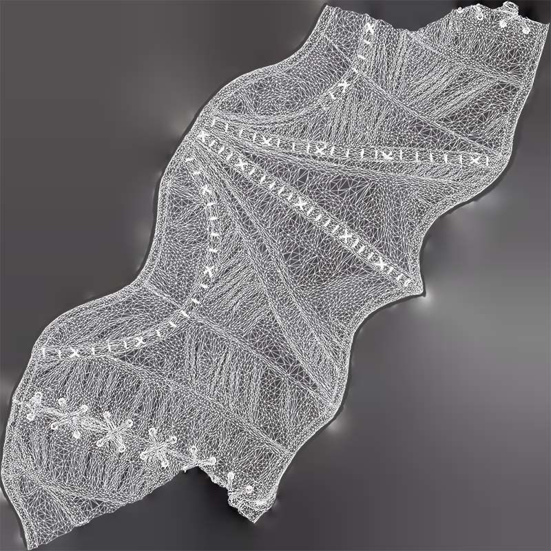 Catwoman Corset Low-poly 3D model_14