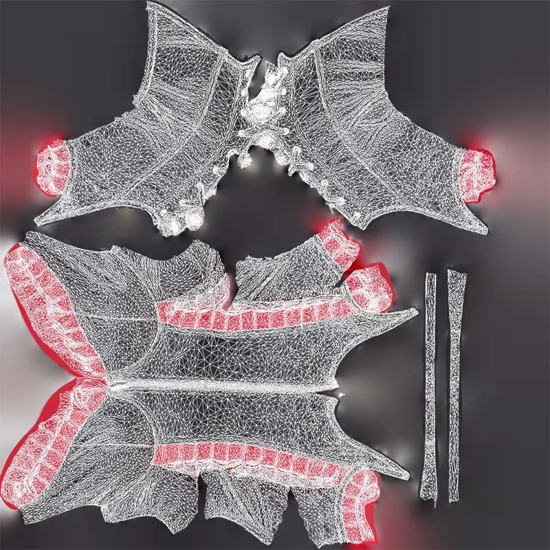 Fringe Corset Low-poly 3D model_14