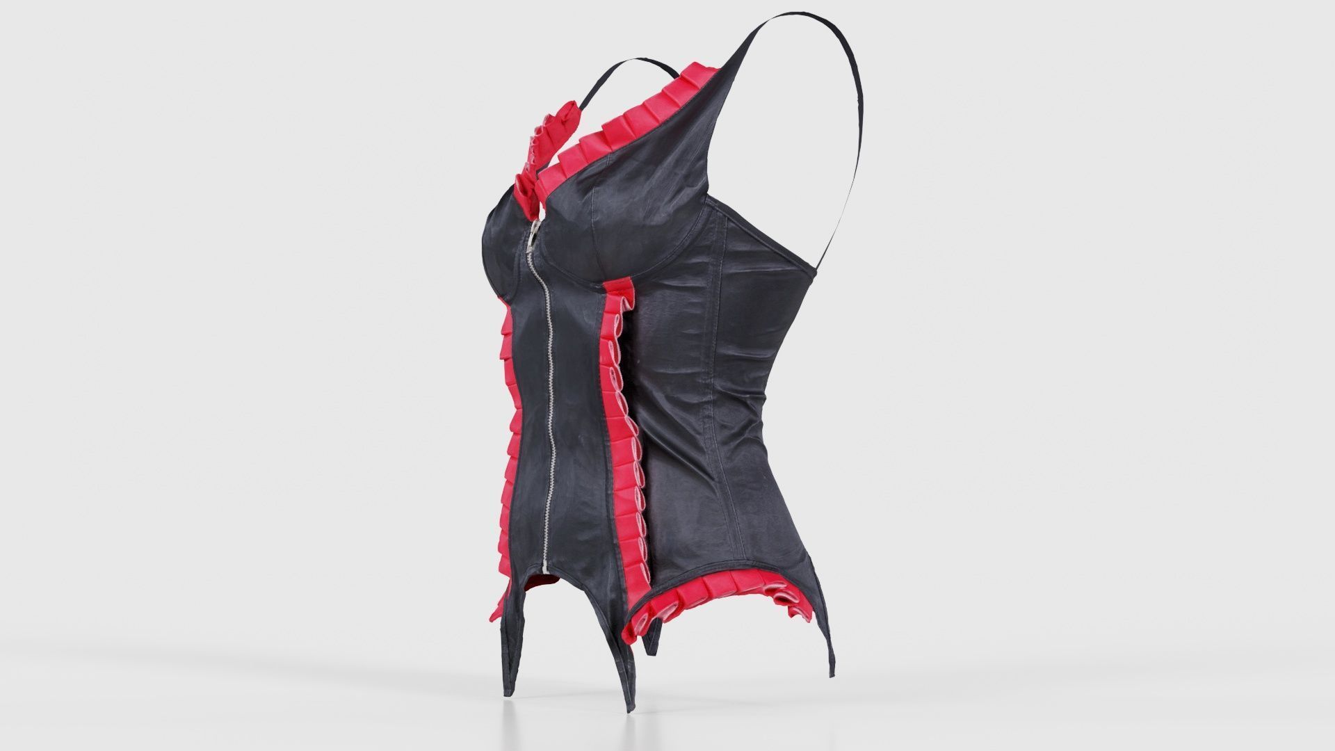 Fringe Corset Low-poly 3D model_25
