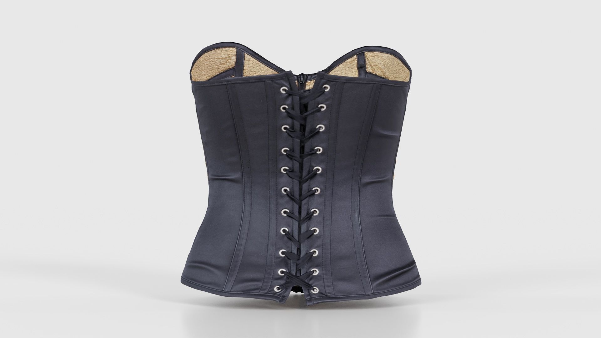 Gold Corset Low-poly 3D model_21