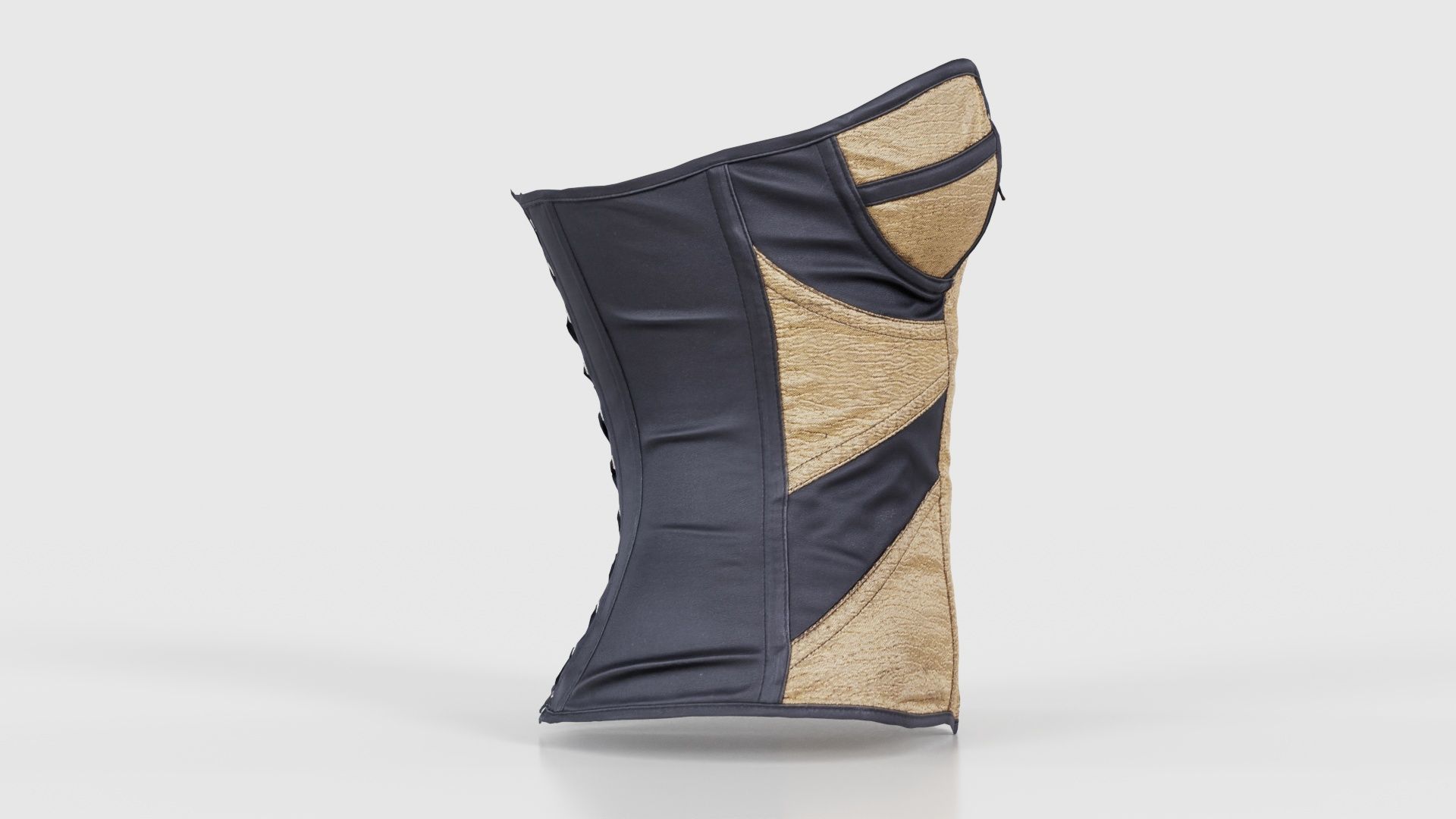 Gold Corset Low-poly 3D model_18