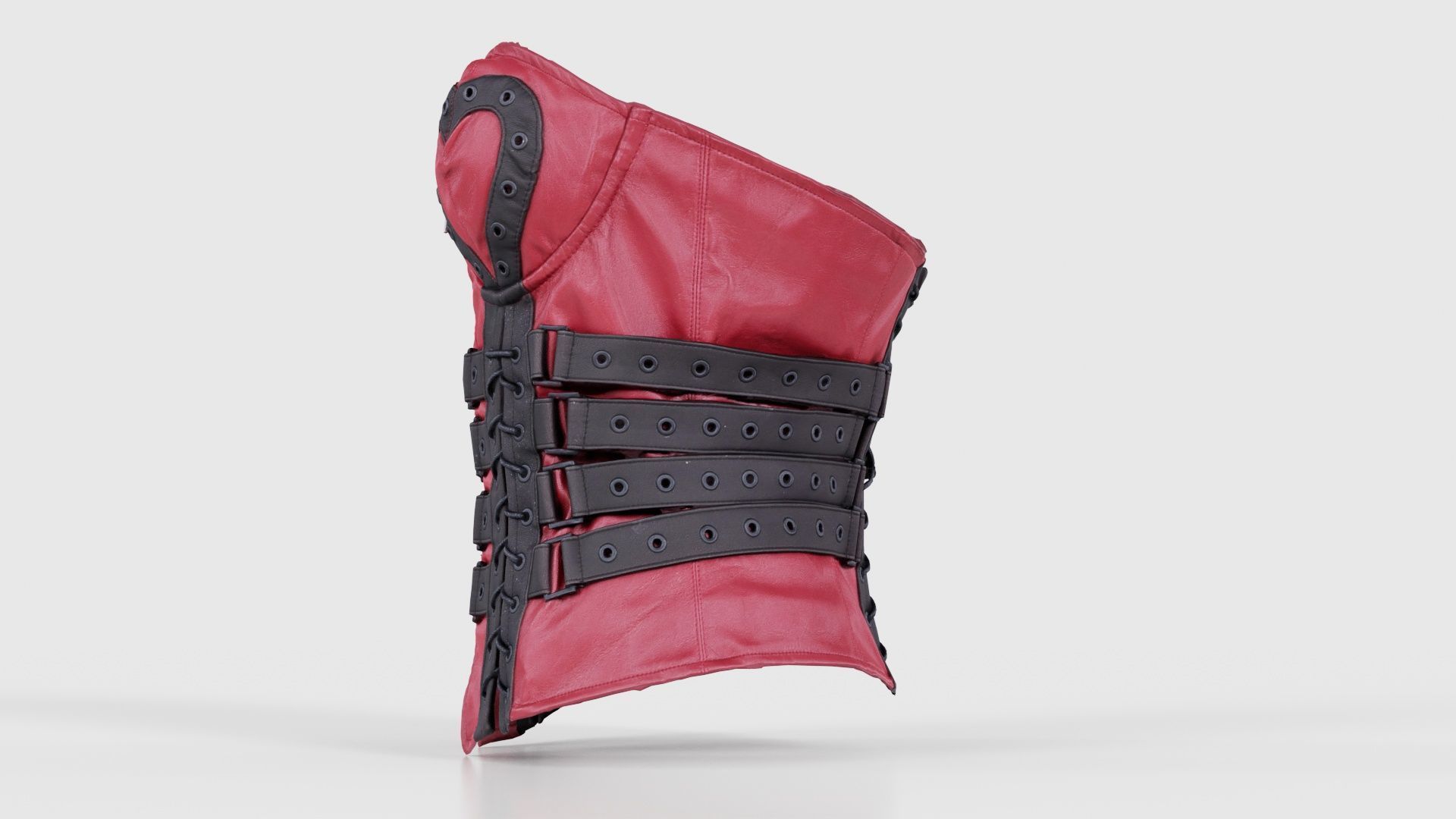 Heart Ringed Corset Low-poly 3D model_24
