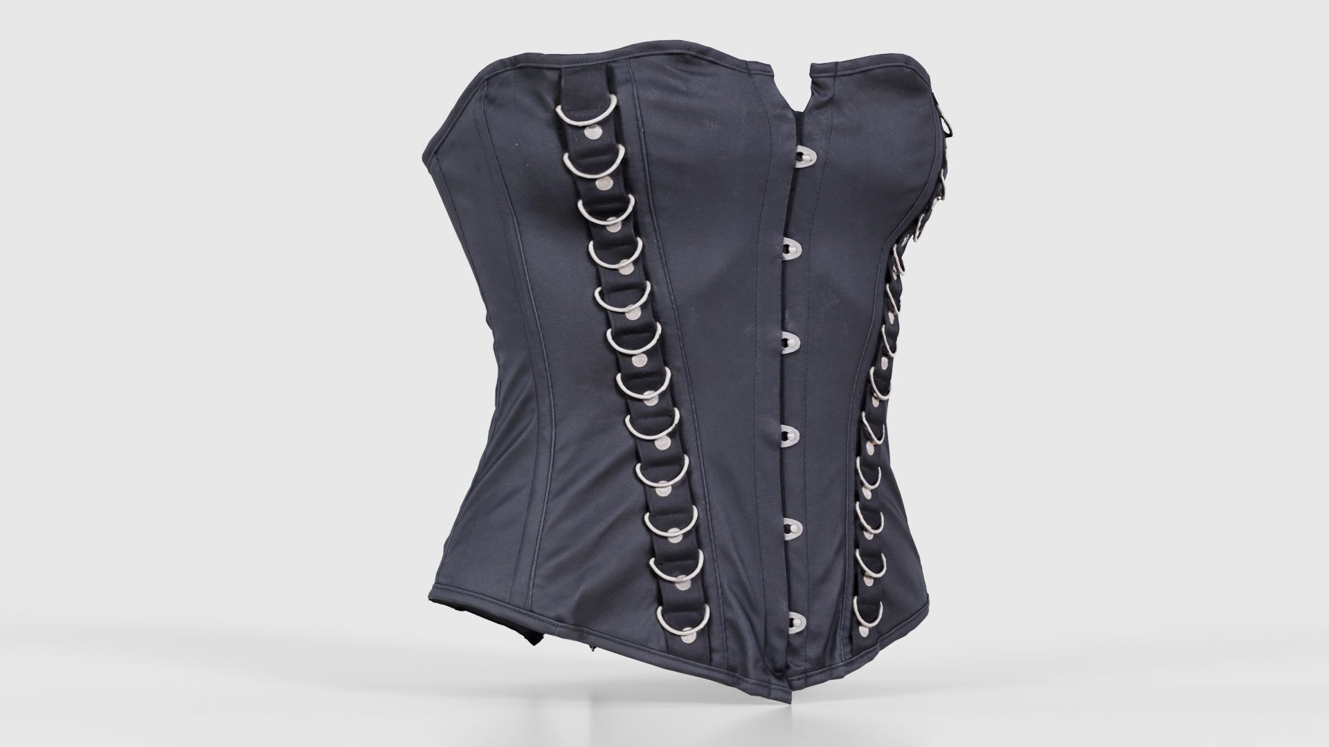Ringed Corset Low-poly 3D model_16