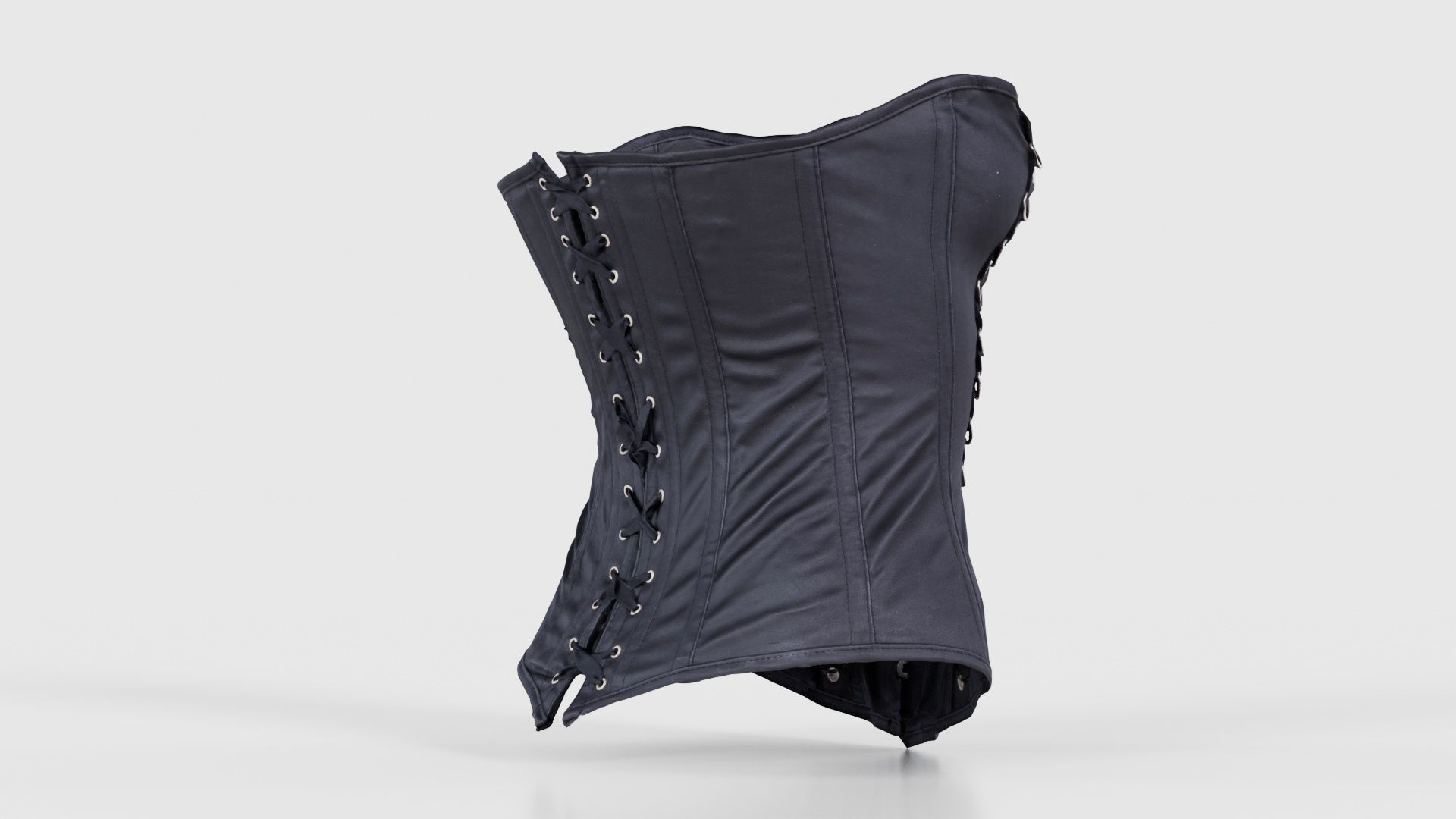 Ringed Corset Low-poly 3D model_19