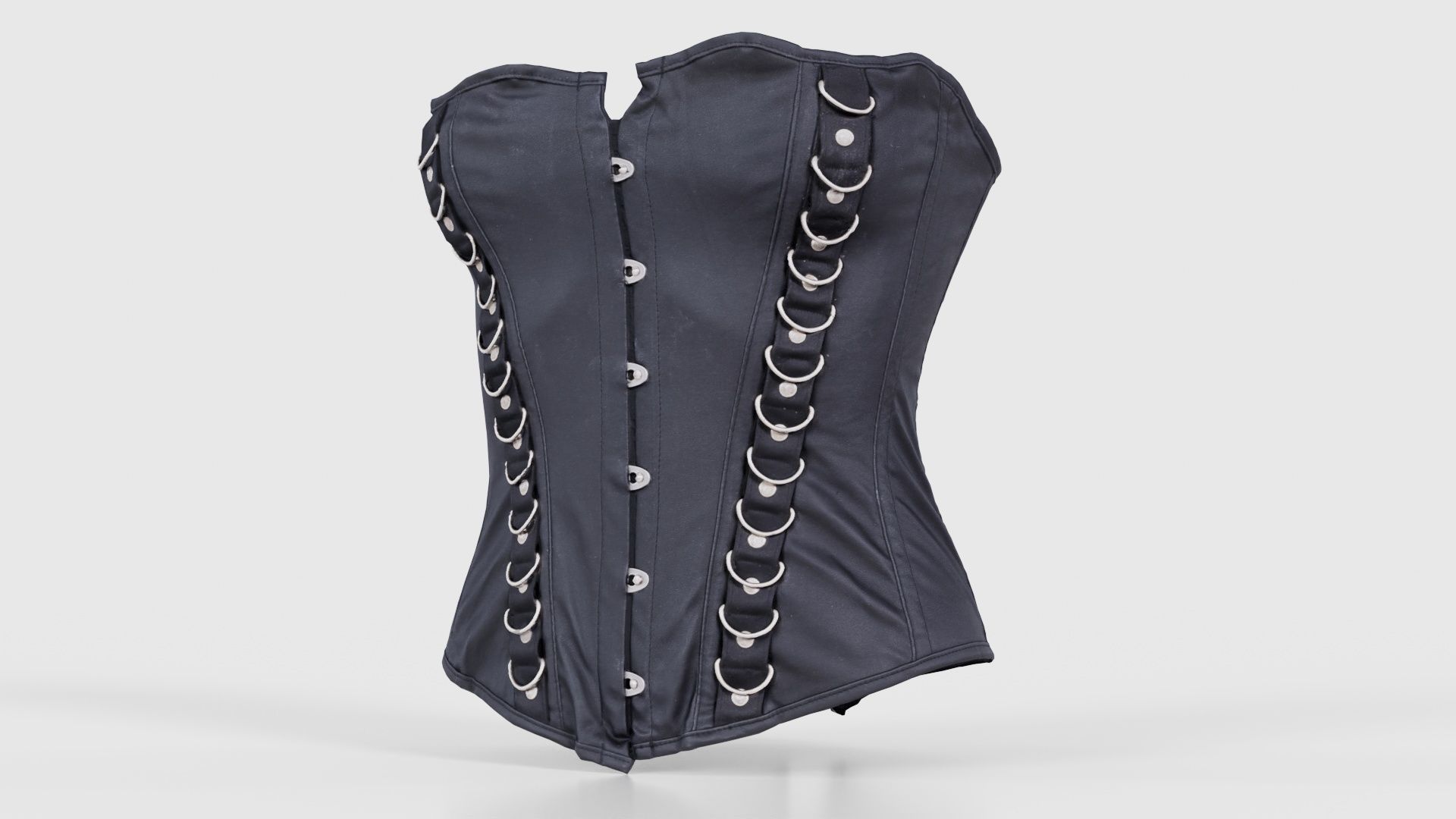 Ringed Corset Low-poly 3D model_26