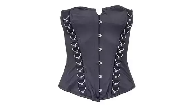 Ringed Corset Low-poly 3D model