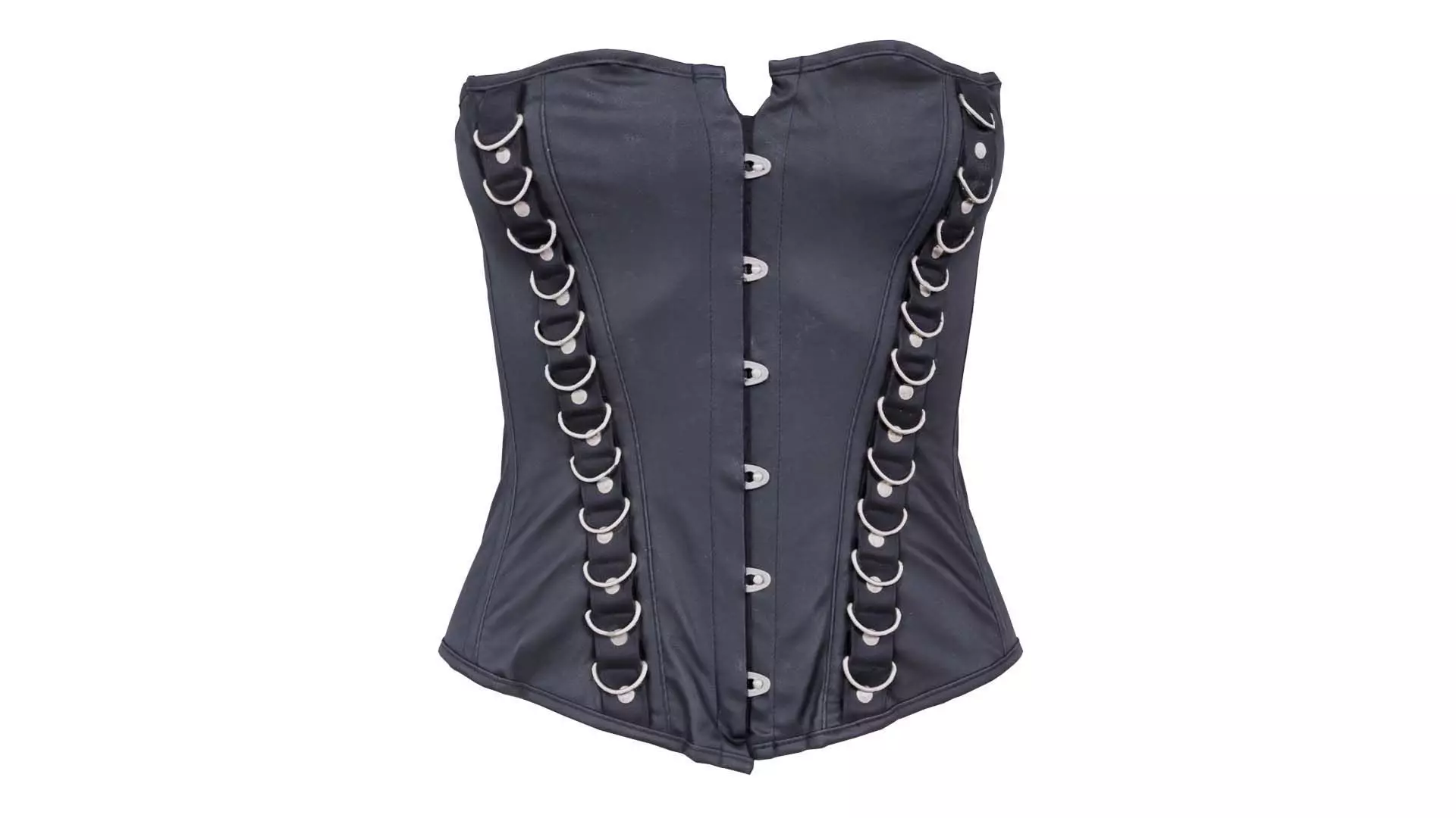 Ringed Corset Low-poly 3D model_0