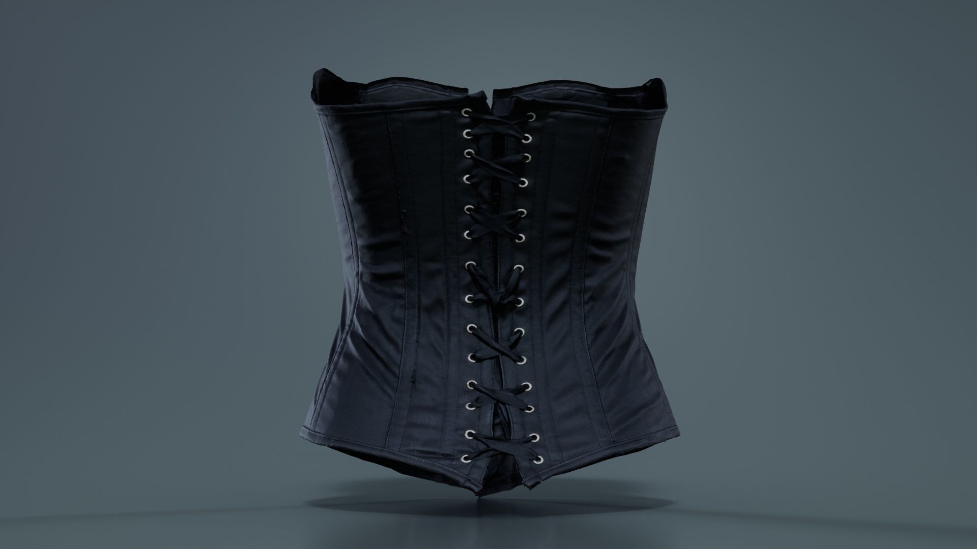 Ringed Corset Low-poly 3D model_1