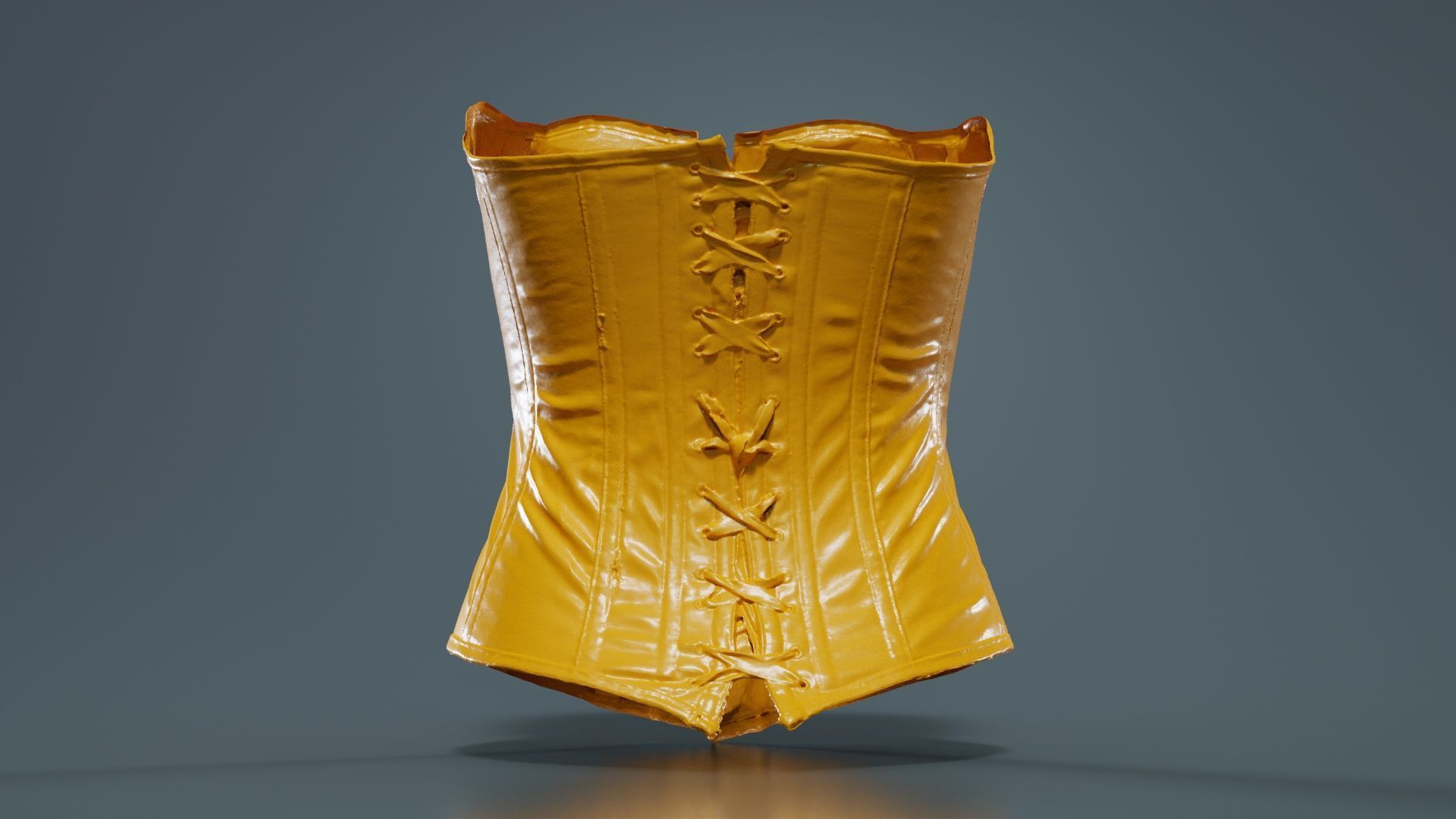 Ringed Corset Low-poly 3D model_13