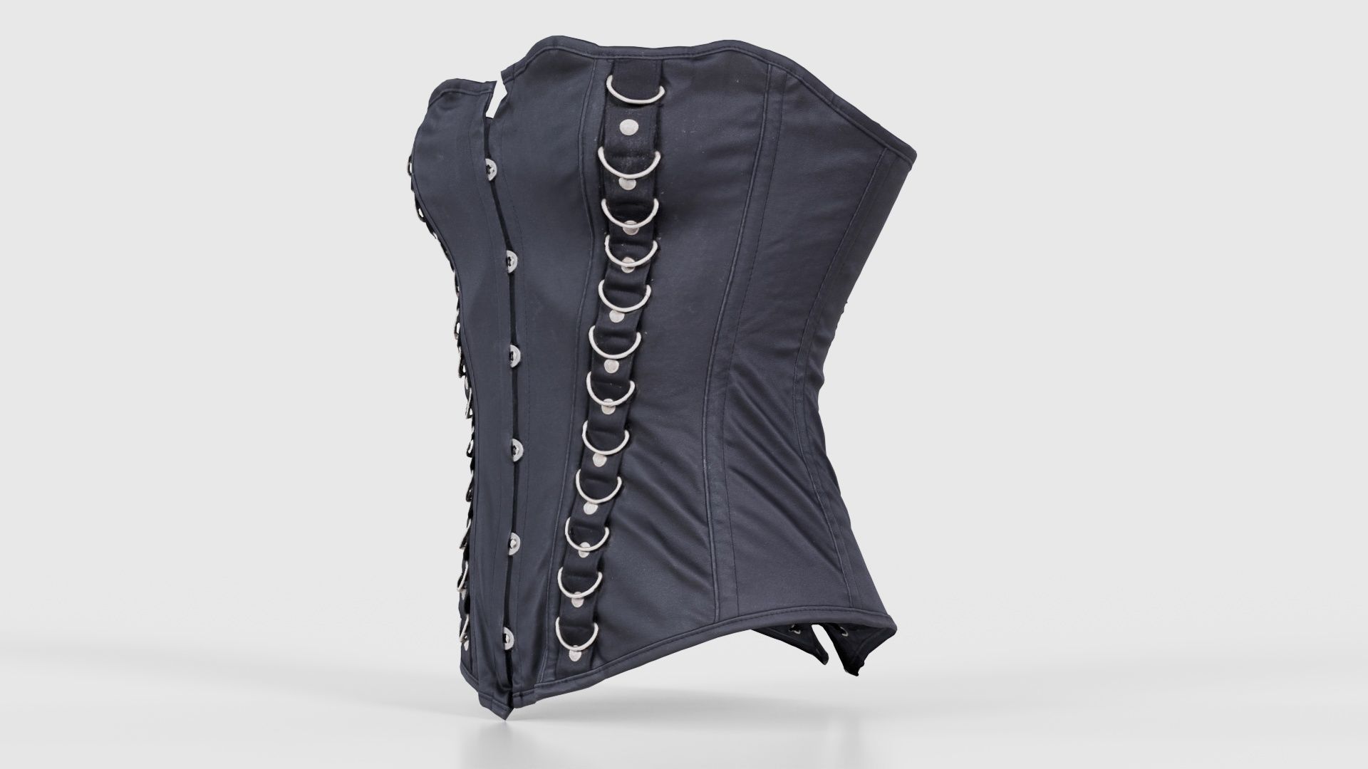 Ringed Corset Low-poly 3D model_25