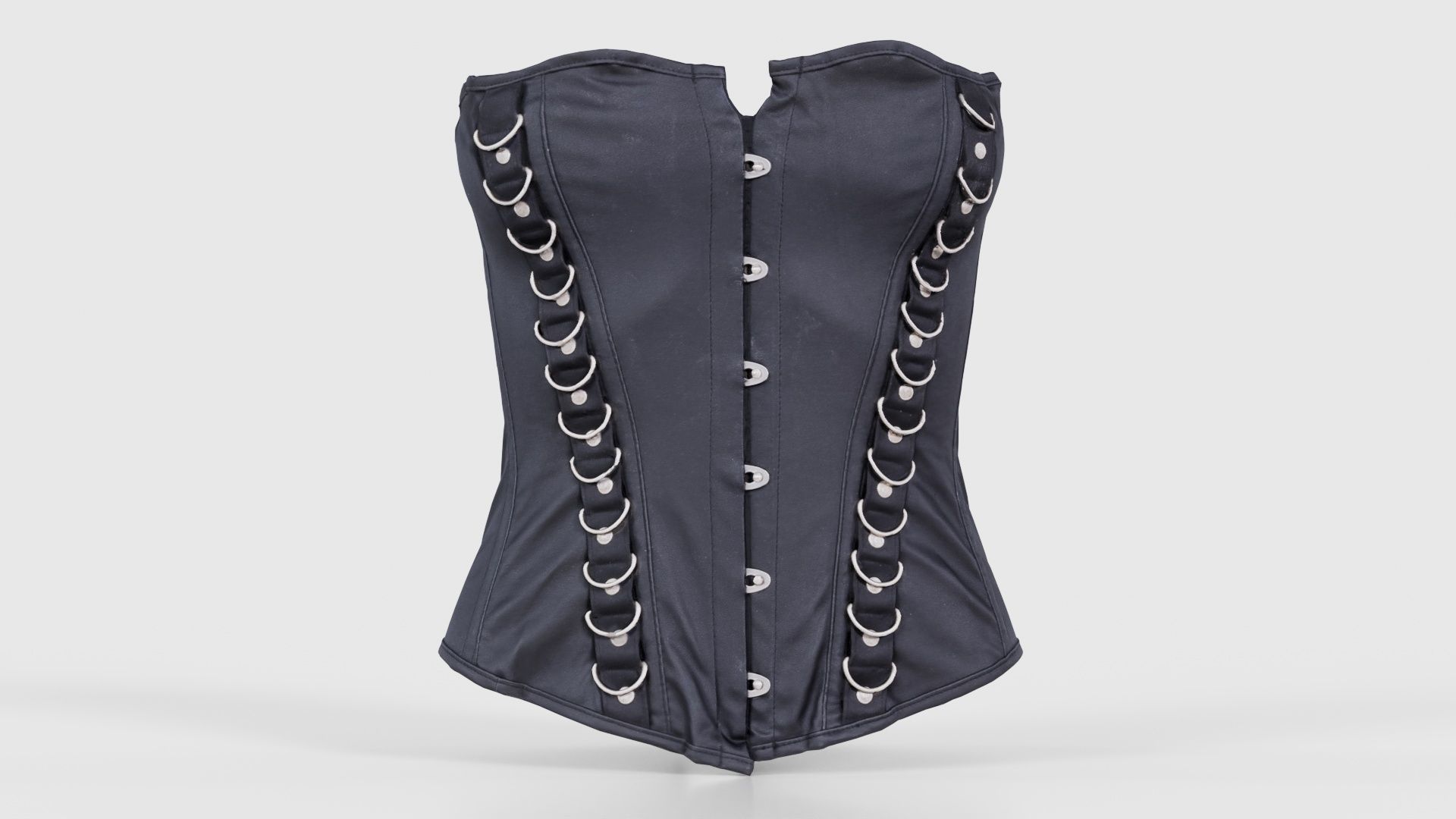 Ringed Corset Low-poly 3D model_15