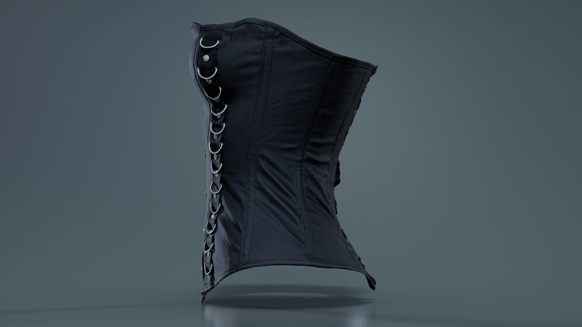 Ringed Corset Low-poly 3D model_6
