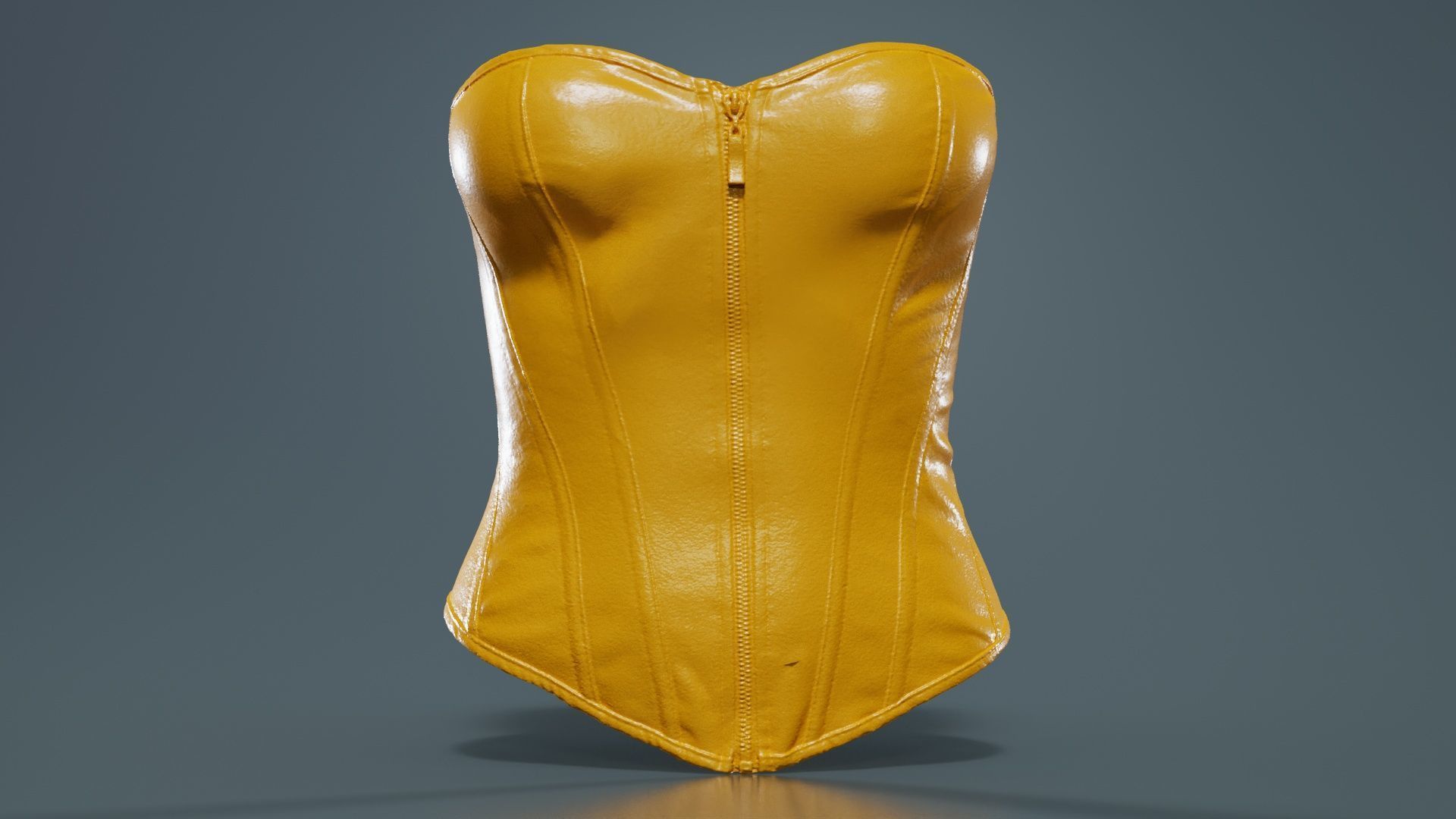 Simple Corset Low-poly 3D model_12